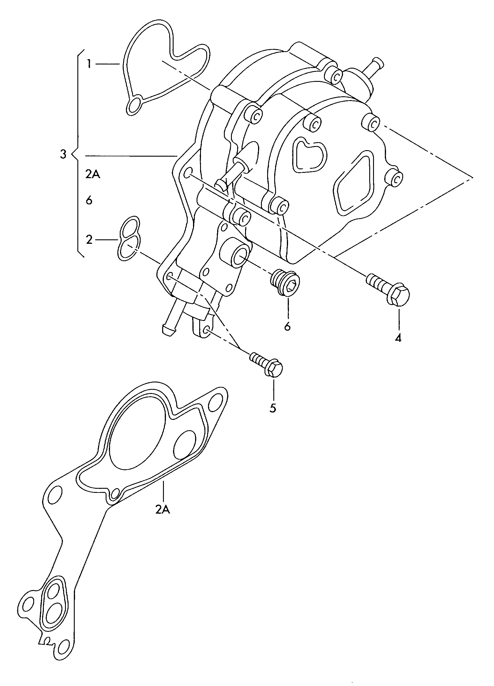 VW N   013 851 4 - Garnitura etans., compresor parts5.com