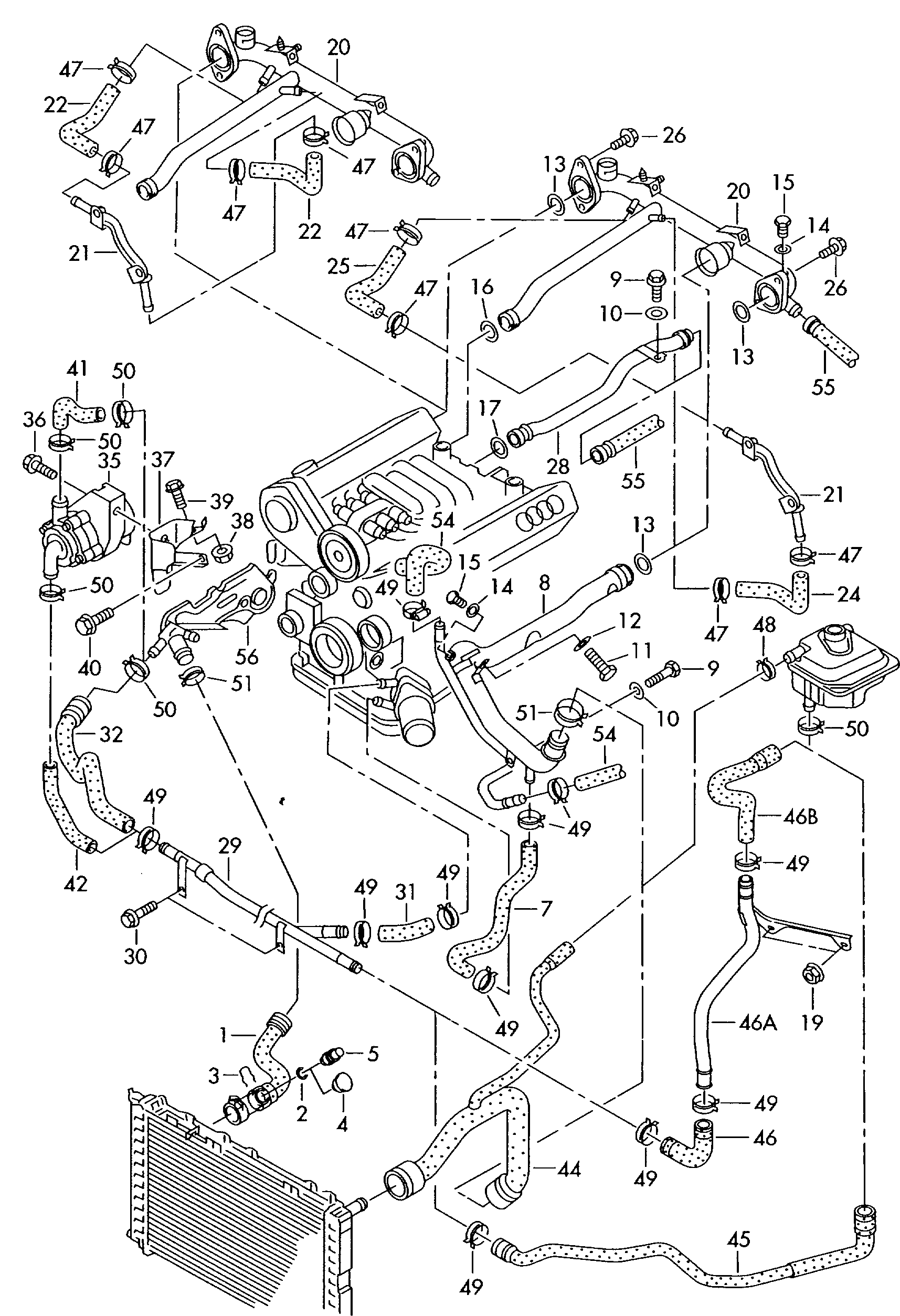 VW 078 121 601 - Water Circulaton Pump, engine preheater system parts5.com