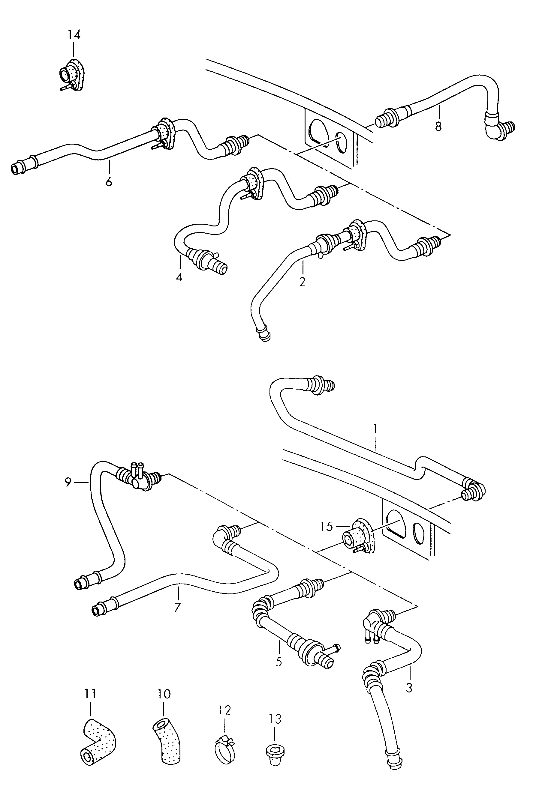 VAG 4B0 611 931 DF - Crevo vakuuma, kočioni sistem parts5.com