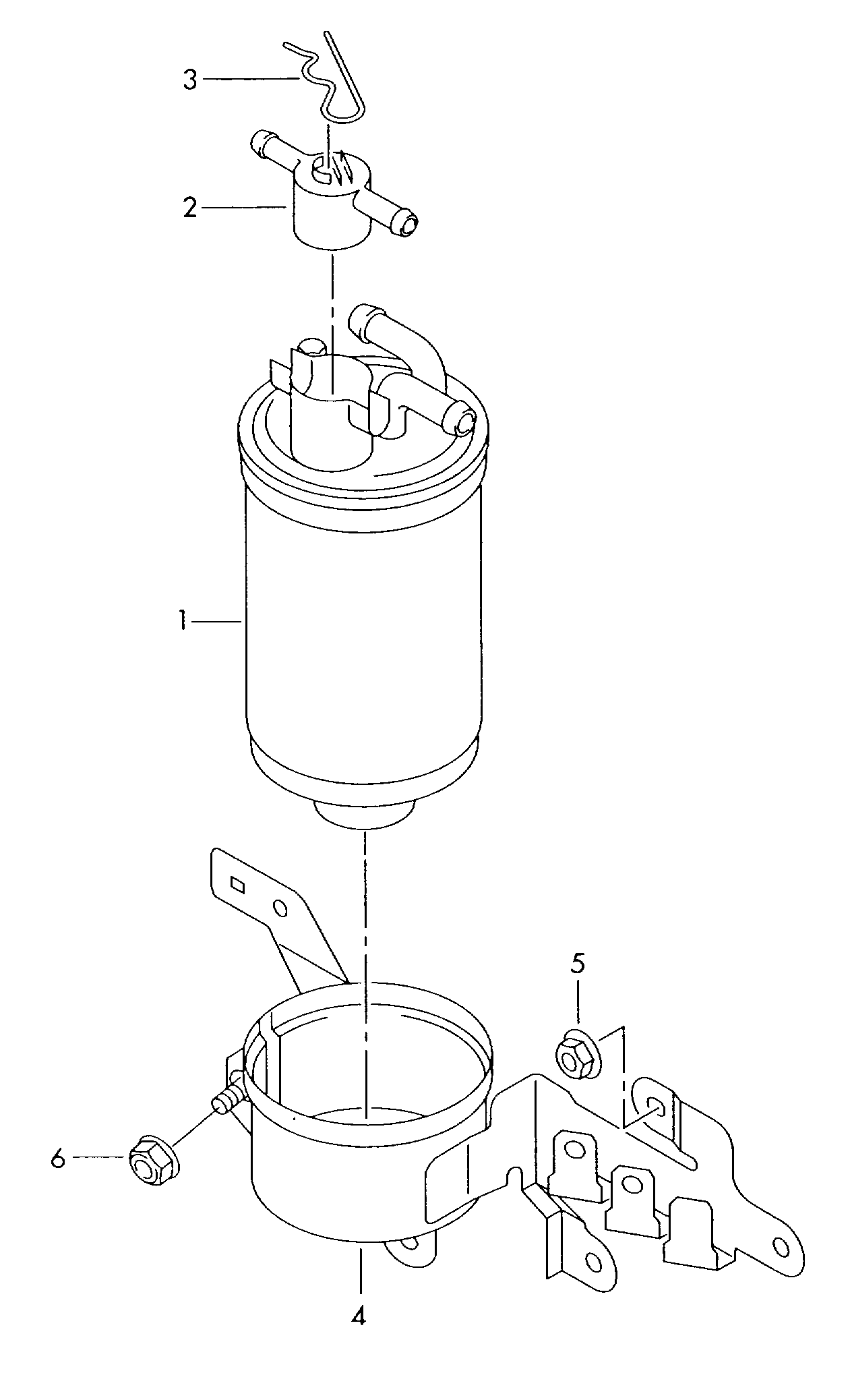 AUDI 057 127 435 D - Filter za gorivo parts5.com