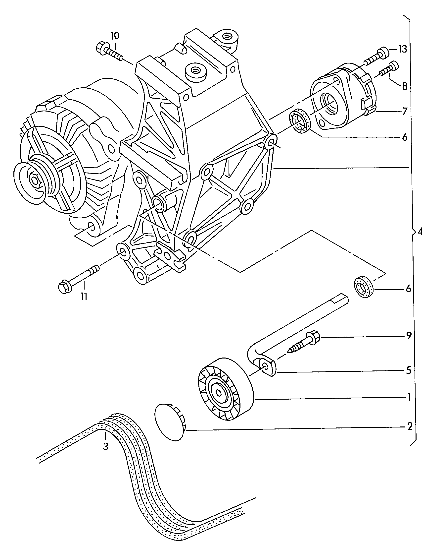 AUDI N 019 531 3 - Комплект ангренажен ремък parts5.com