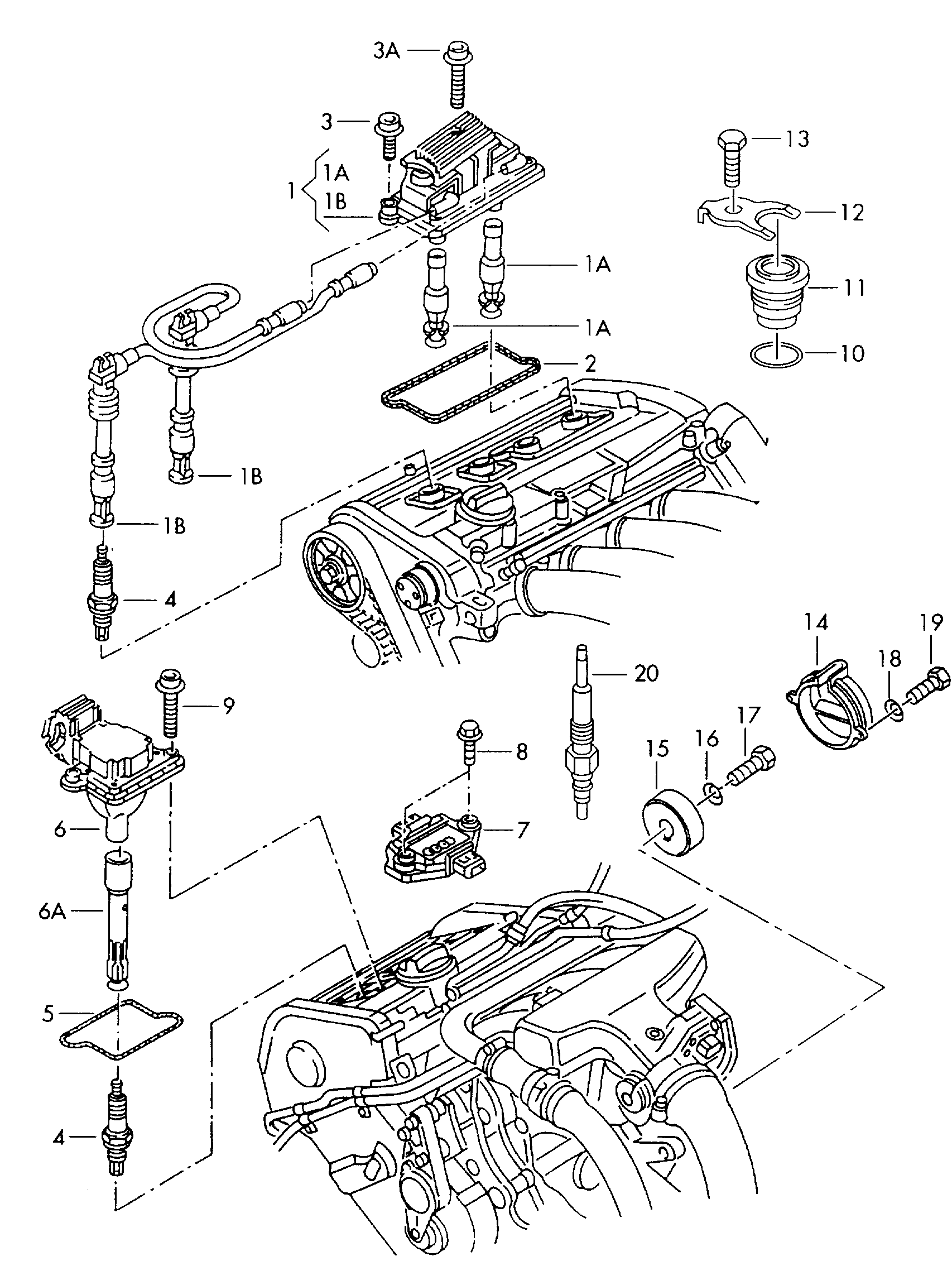 Lamborghini 101 000 051 AA - Zapalovací svíčka parts5.com