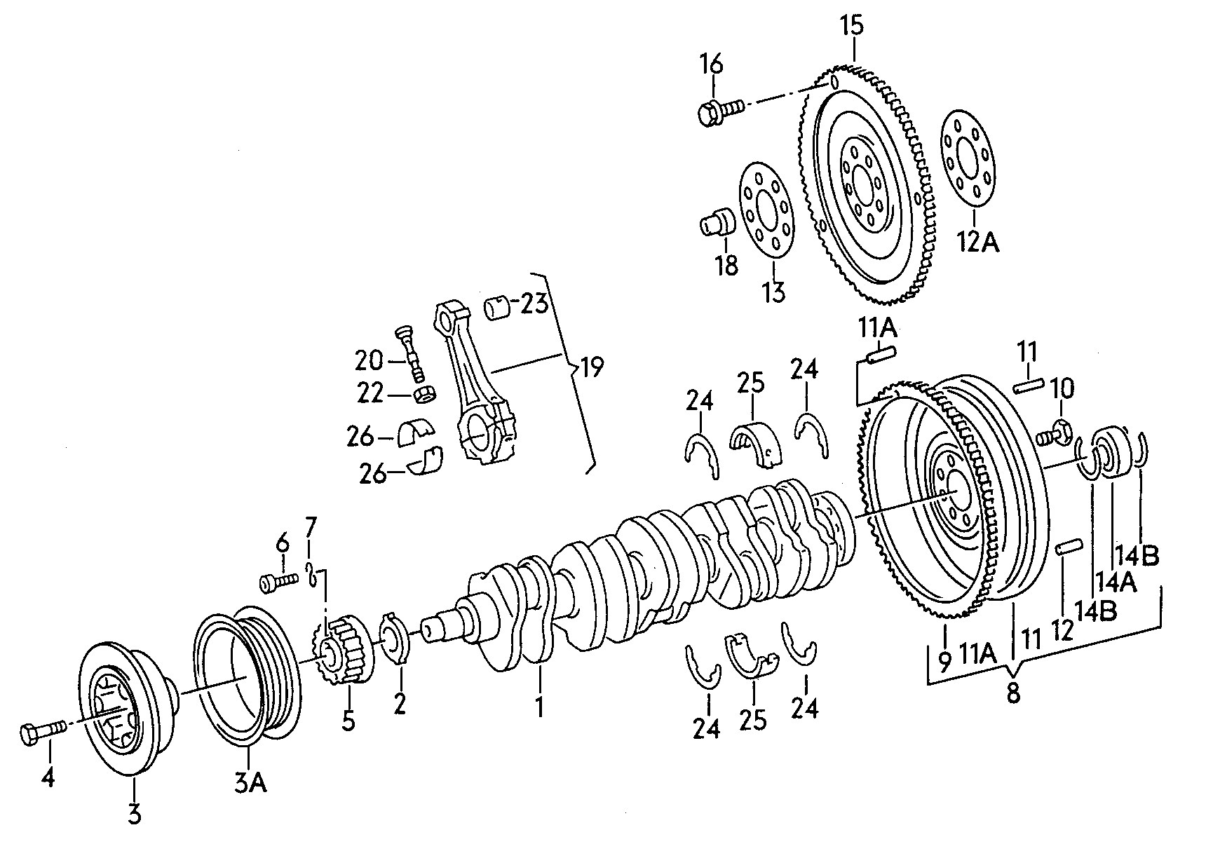 Skoda 074 105 251AC - Remenica, koljenasto vratilo parts5.com