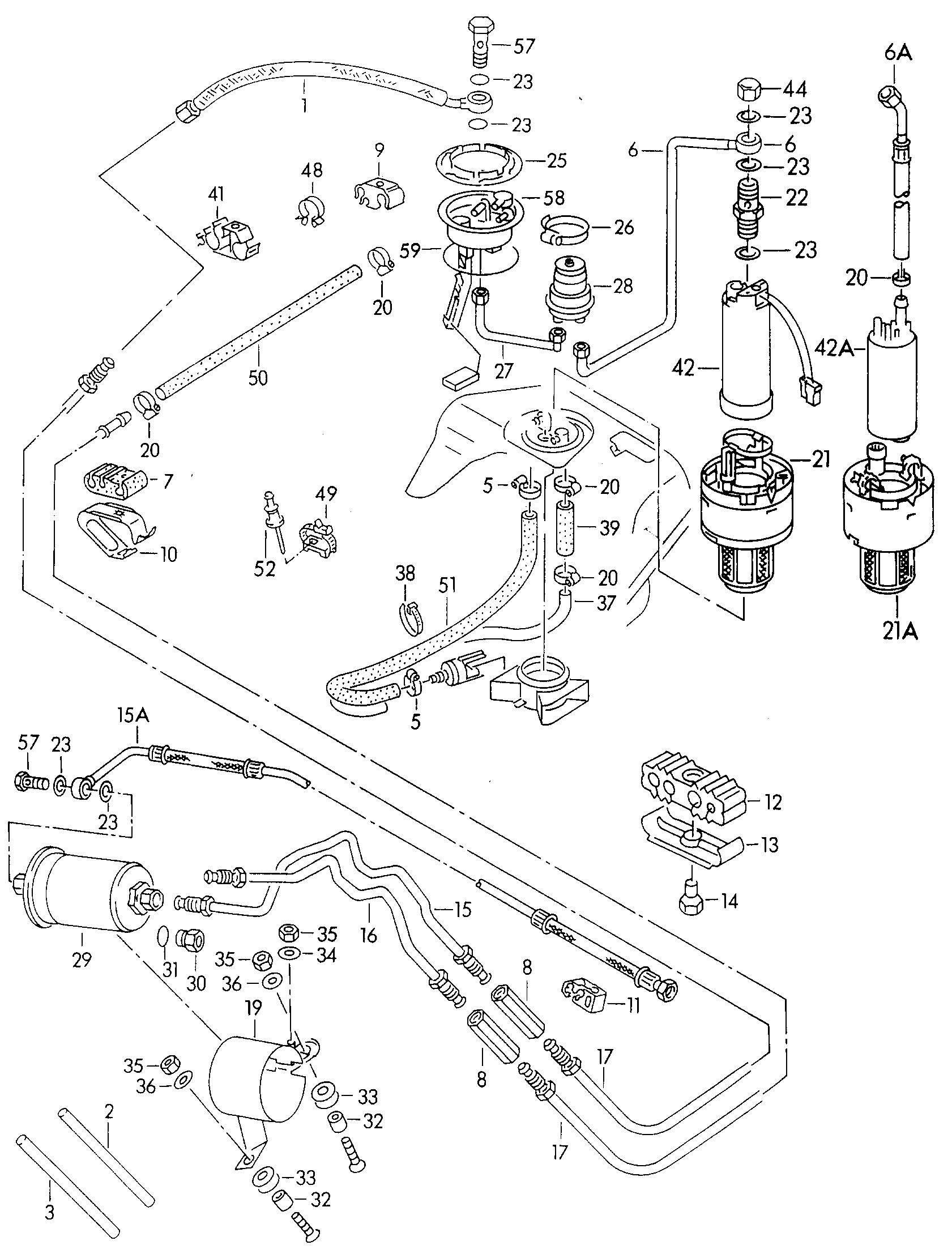 VAG 893 133 511 - Üzemanyagszűrő parts5.com