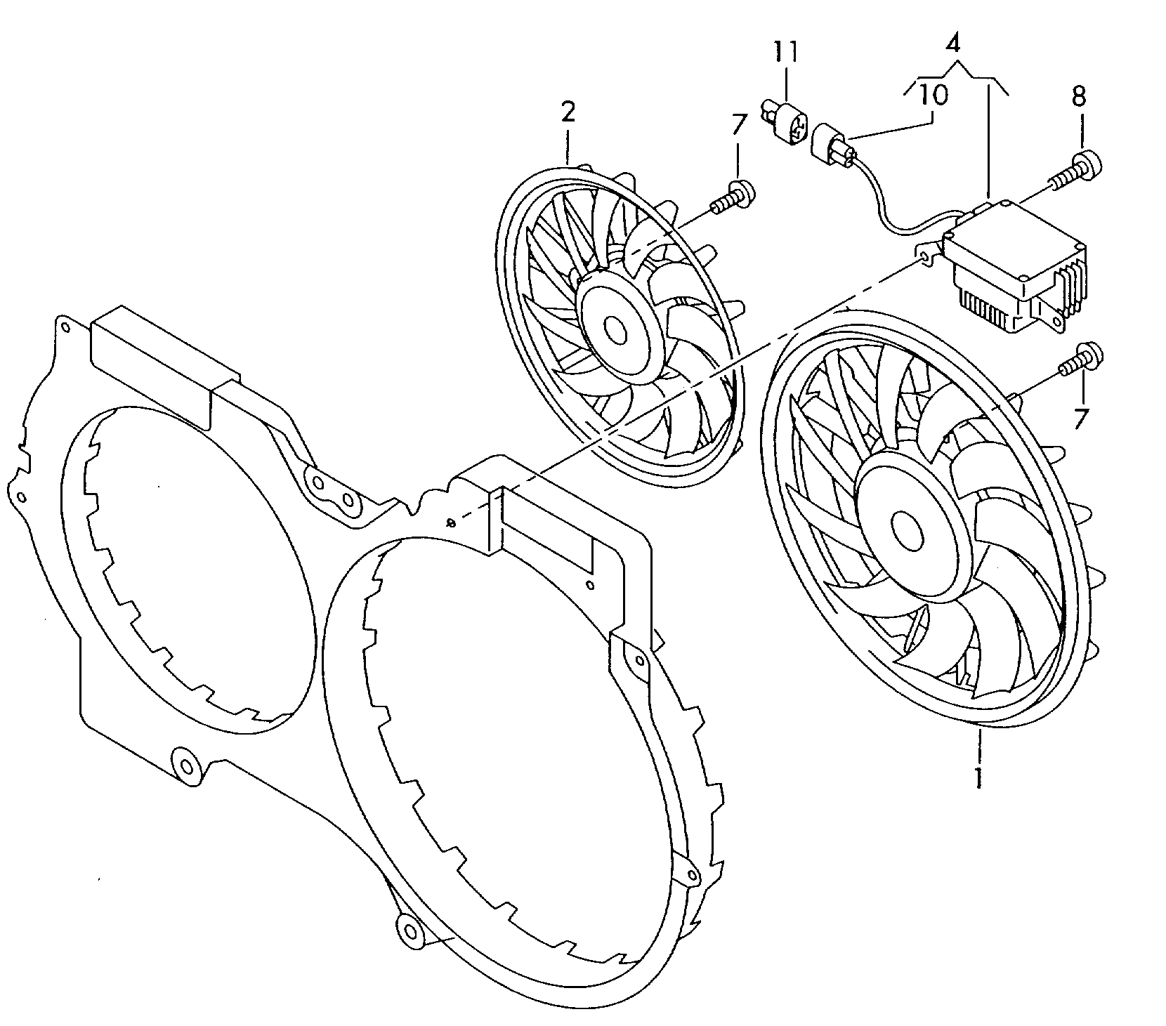 AUDI 4F0 959 501 G - Regulator, ventilator kabine / unutrašnjeg prostora parts5.com