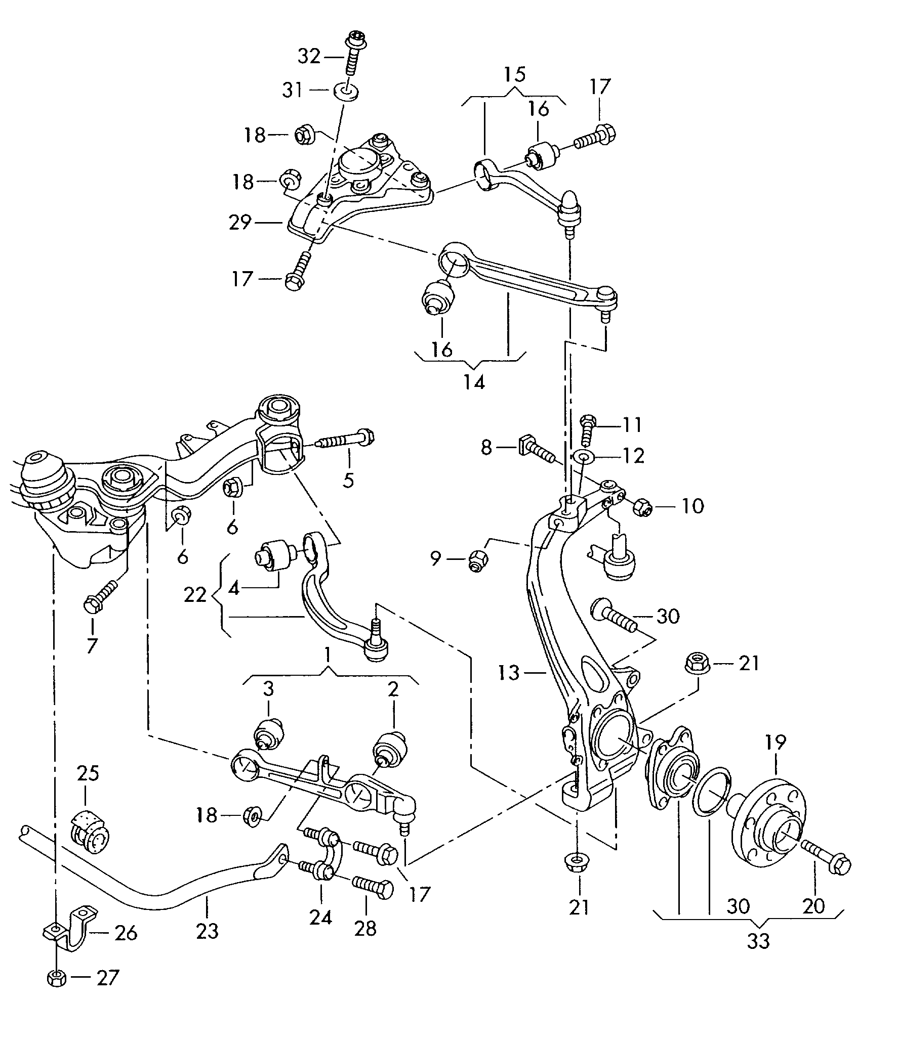 AUDI 4E0 411 317 E - Rod / Strut, stabiliser parts5.com