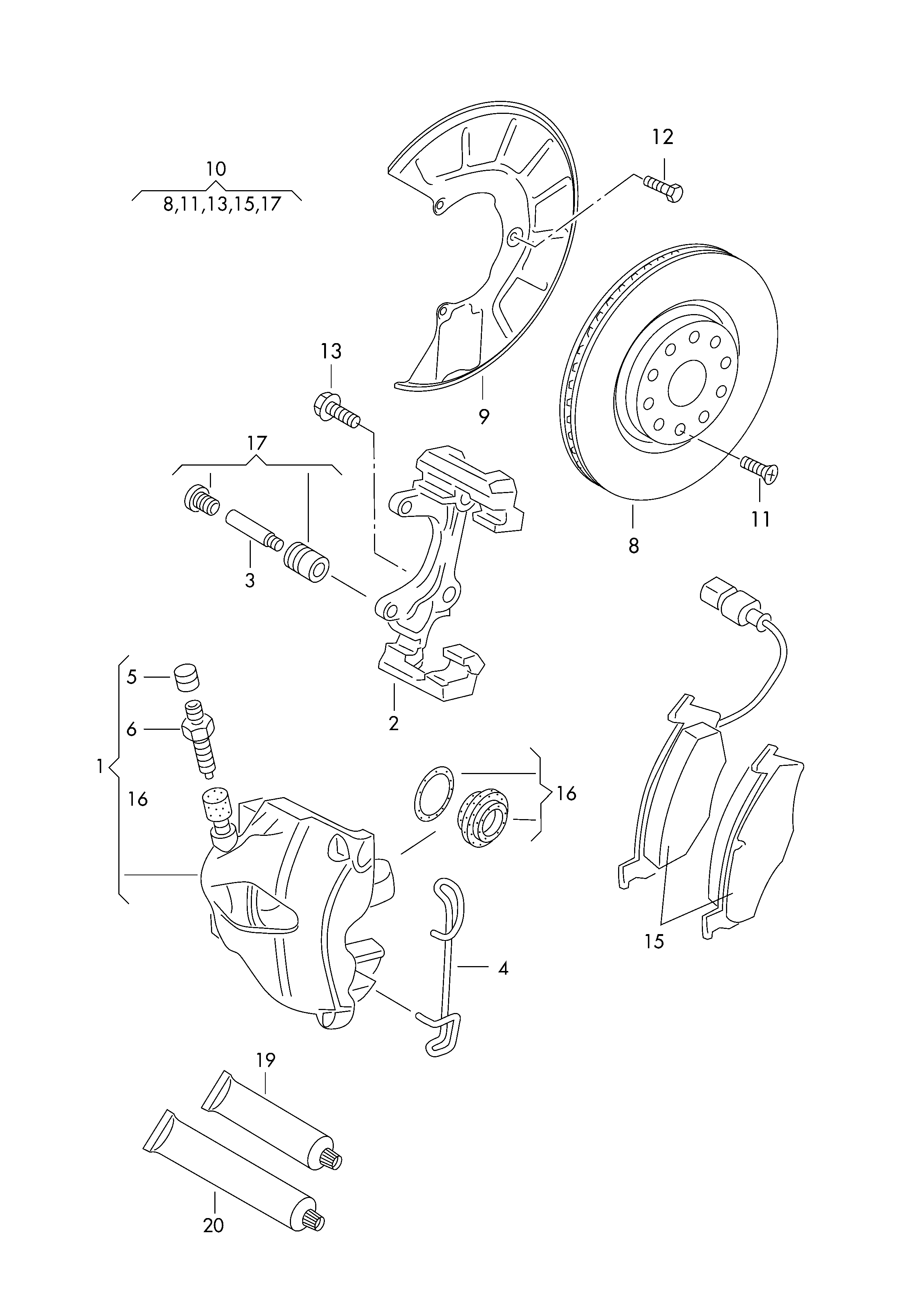 VW 1K0615301T - Тормозной диск parts5.com