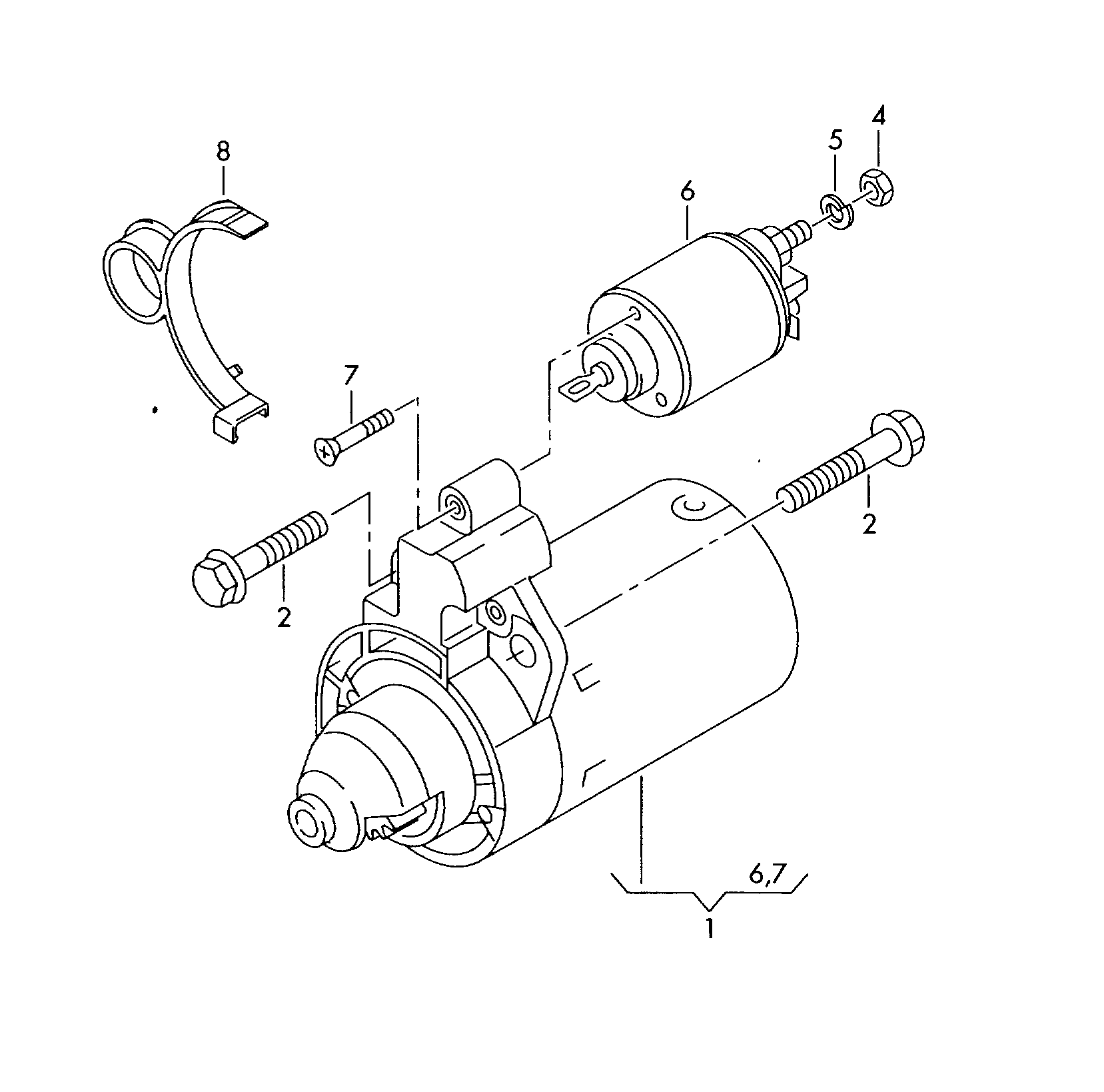 VW 02Z 911 024 A - Starter parts5.com