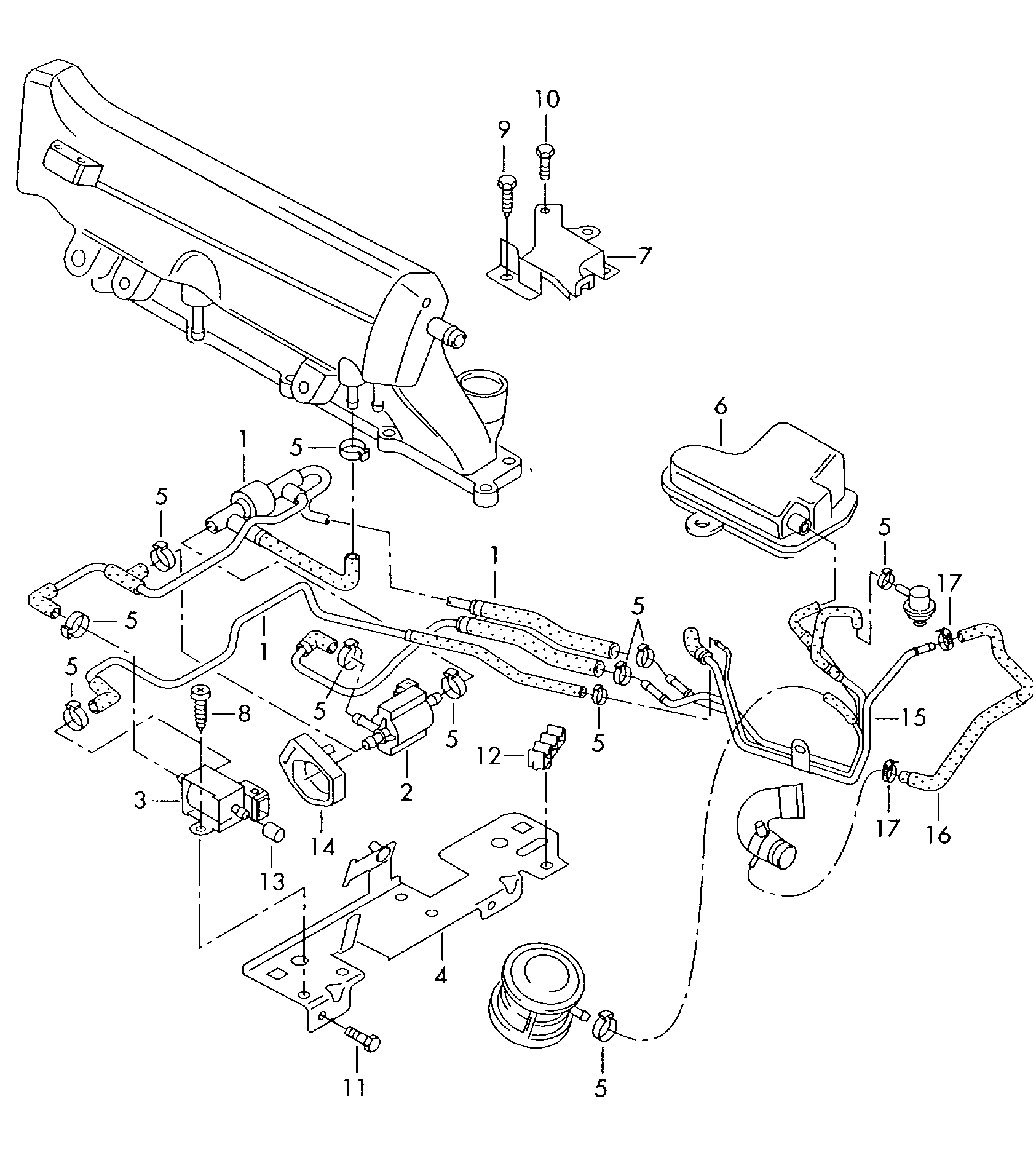 Skoda 026906283H - Pressure Converter, exhaust control parts5.com