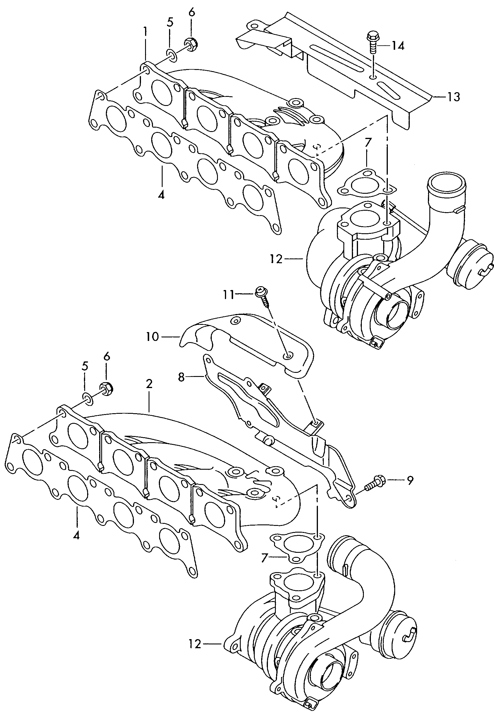 Skoda 058253039L - Těsnění, kolektor výfukových plynů parts5.com