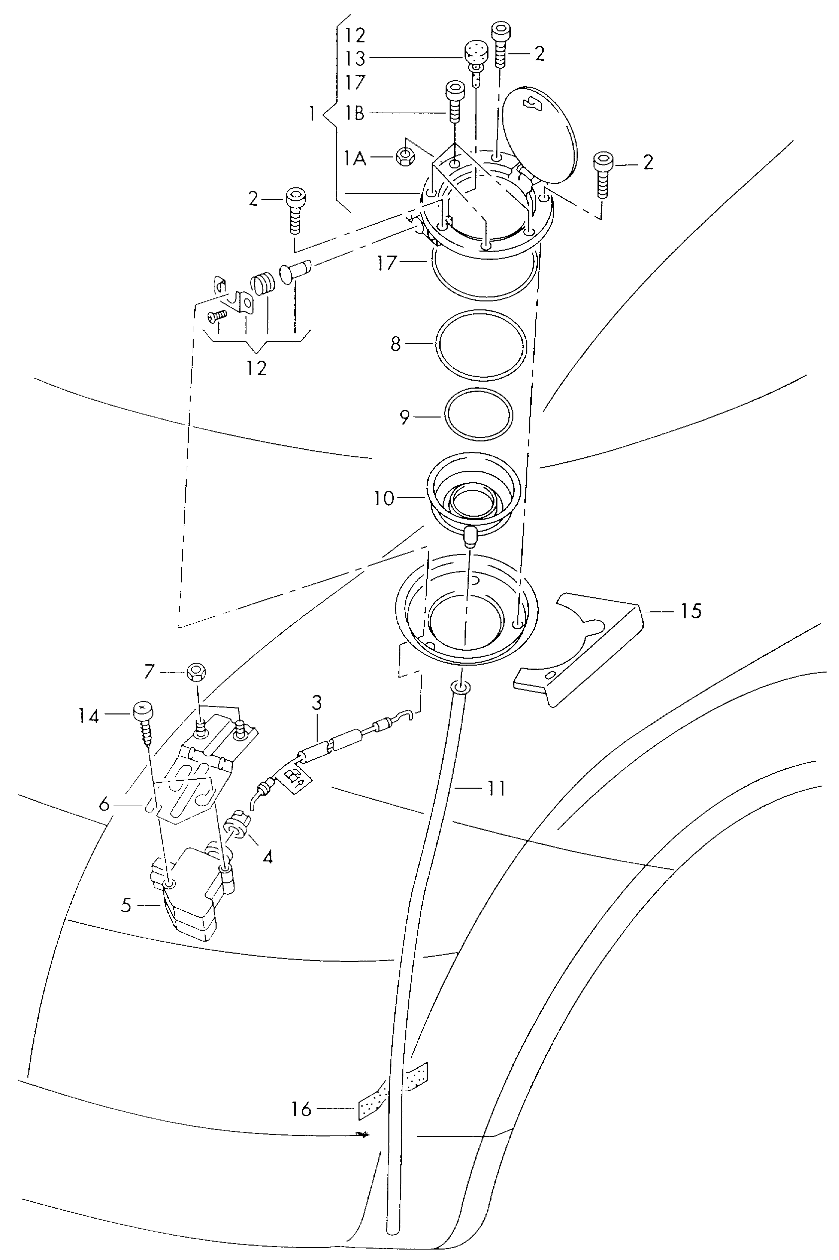 AUDI 3B0 959 782 - Izvršni element, centralno zaključavanje parts5.com