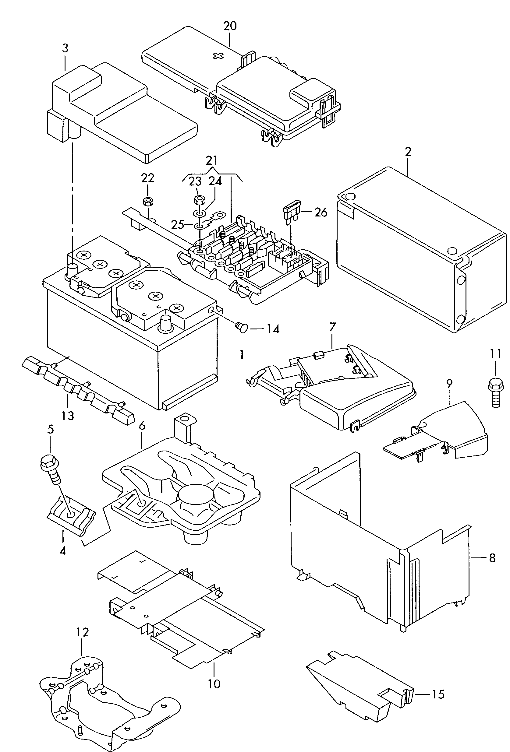 Seat 000 915 105 AD - Akumulator za startovanje parts5.com