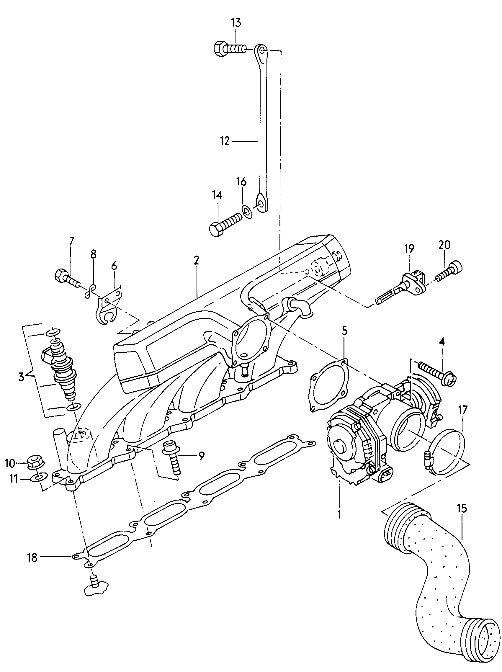 Skoda 058 129 717 B - Gasket Set, intake manifold parts5.com