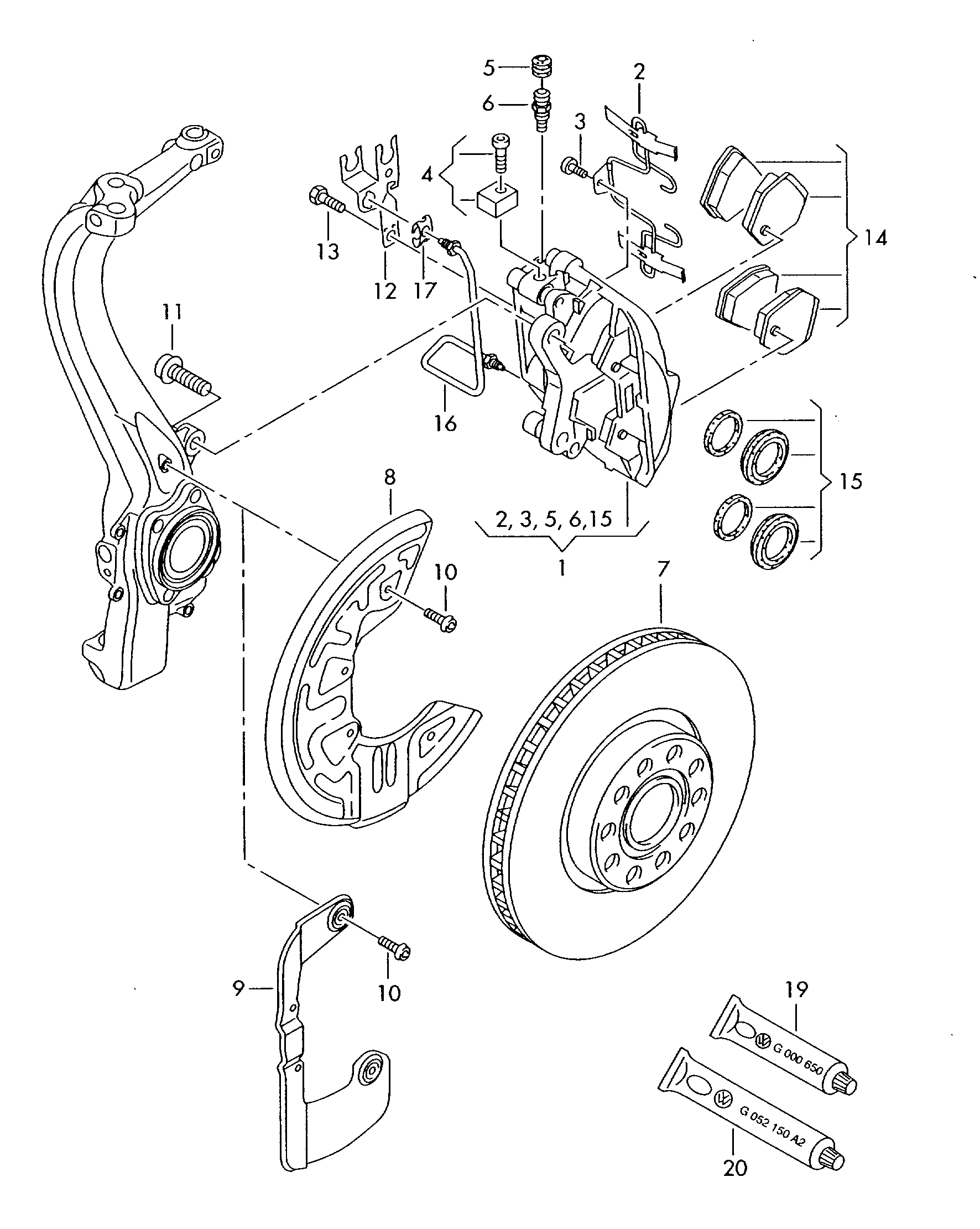 AUDI 4B0 698 151 S - Set placute frana,frana disc parts5.com