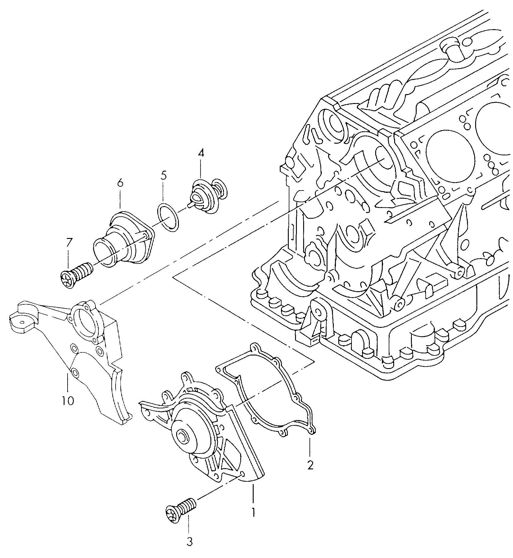 CUPRA 077121113B - Termostat, środek chłodzący parts5.com