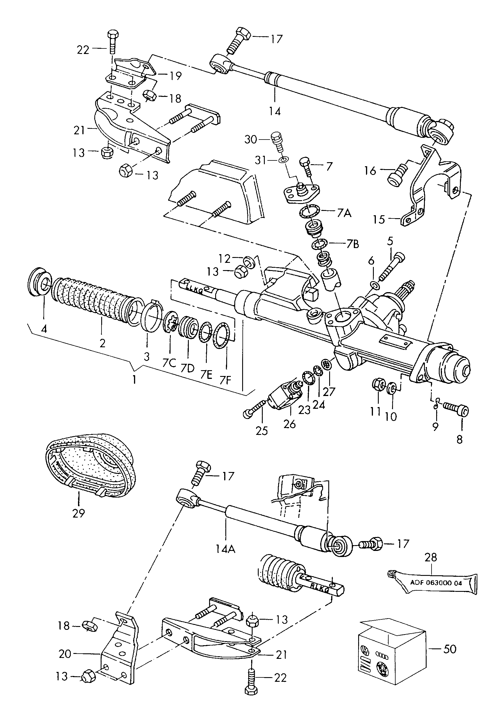 VW 811 419 831 B - Kaitsekumm,rooliseade parts5.com