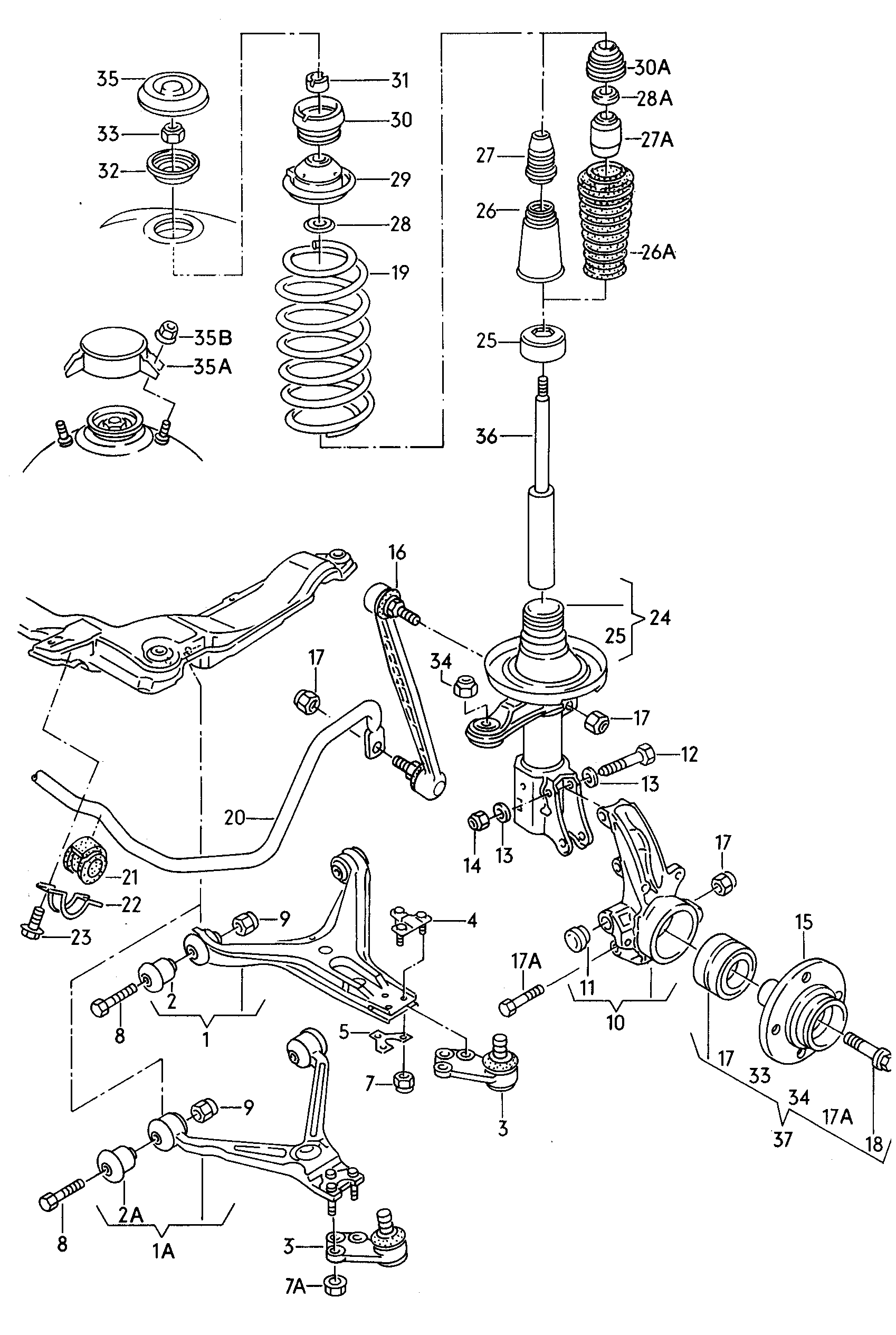 AUDI 8A0 407 181 - Έδραση, ψαλίδι parts5.com