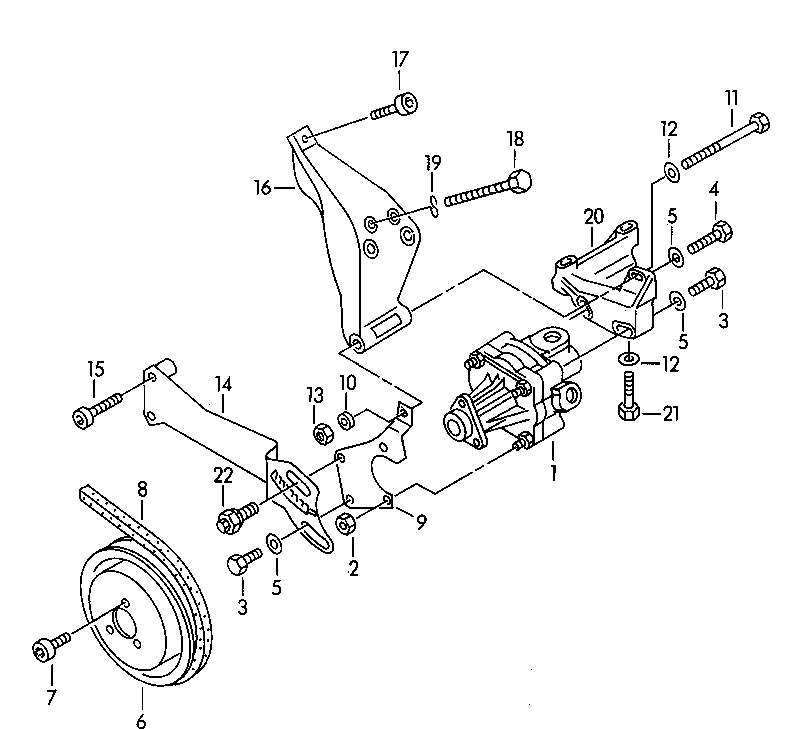 AUDI 050 121 039 A - Klinasti remen parts5.com