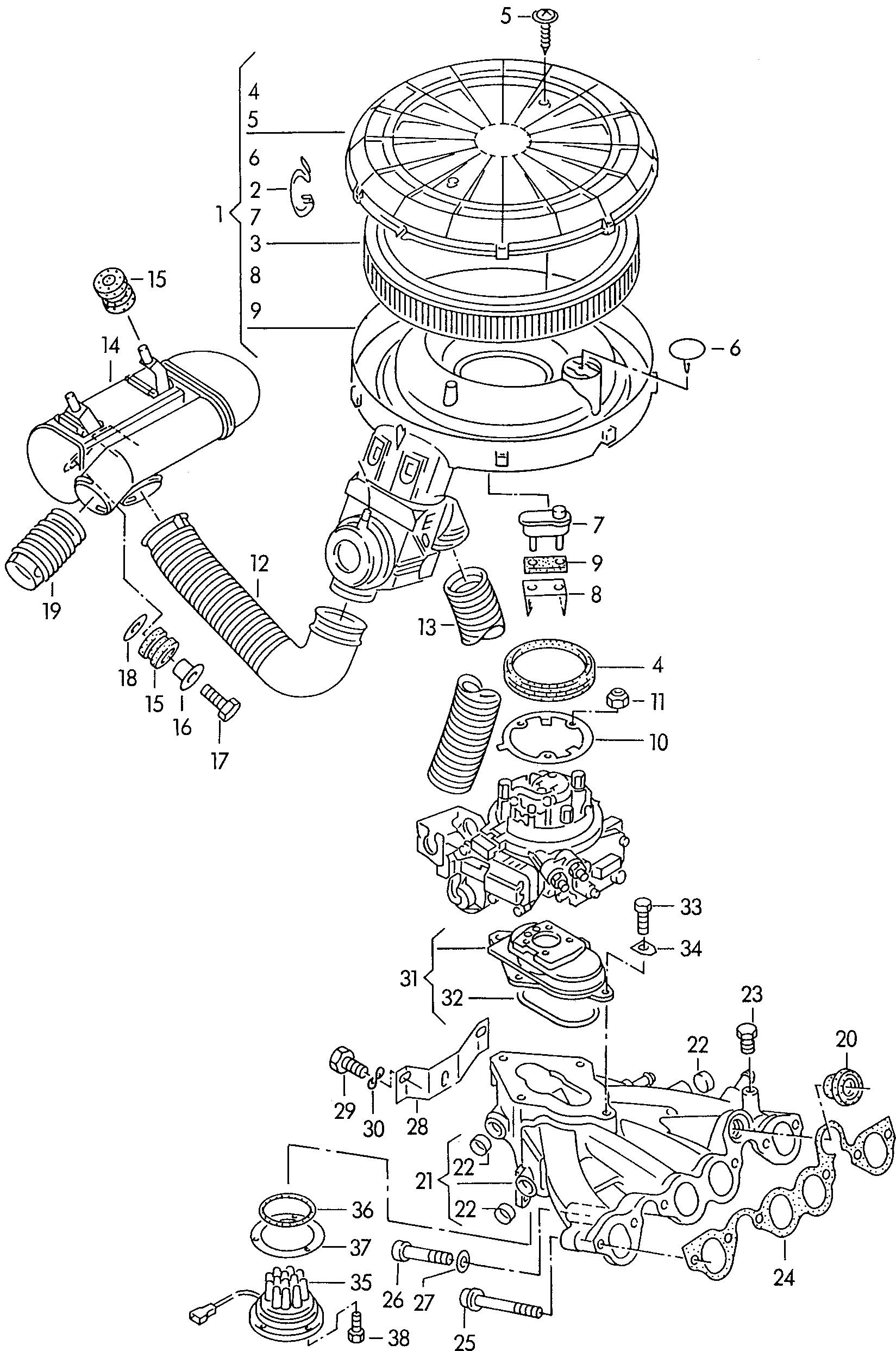 VAG 056 129 620 - Filtru aer parts5.com