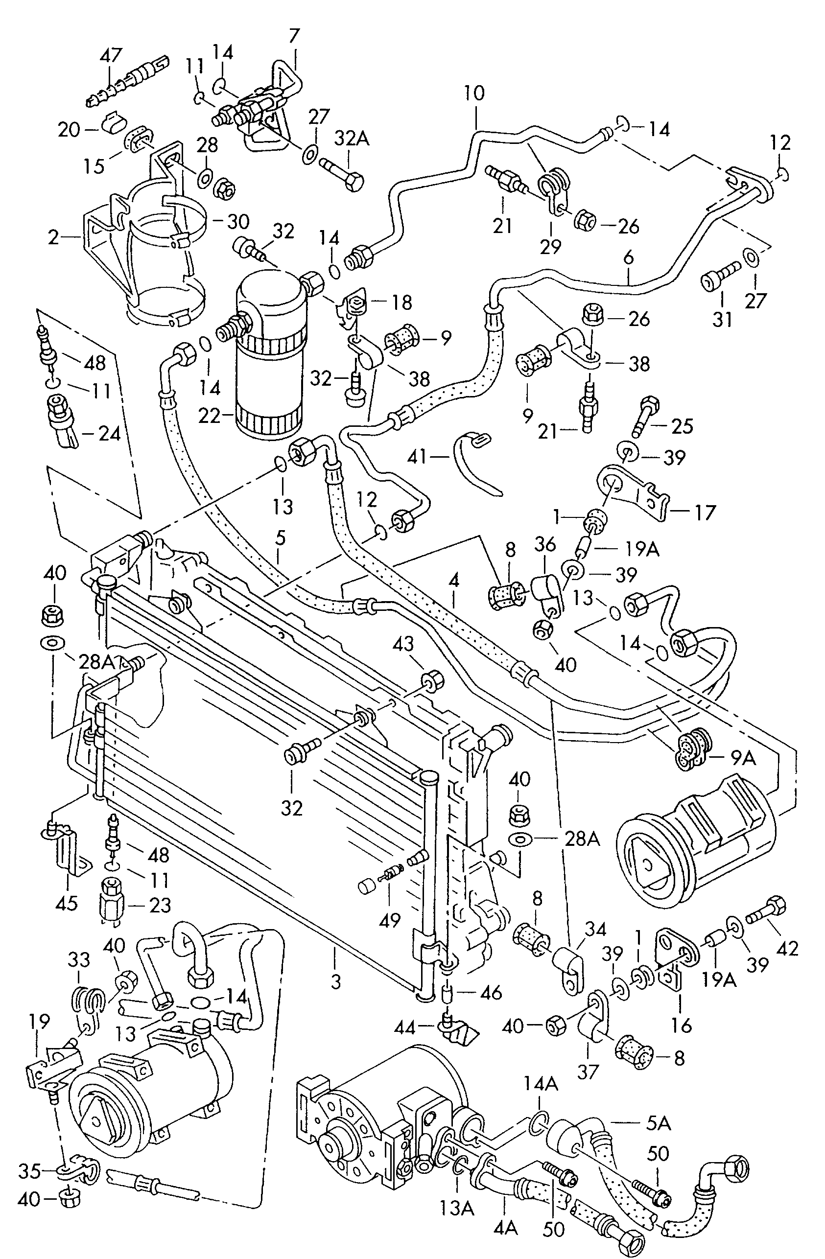 AUDI 8A0260403AA - Condenser, air conditioning parts5.com