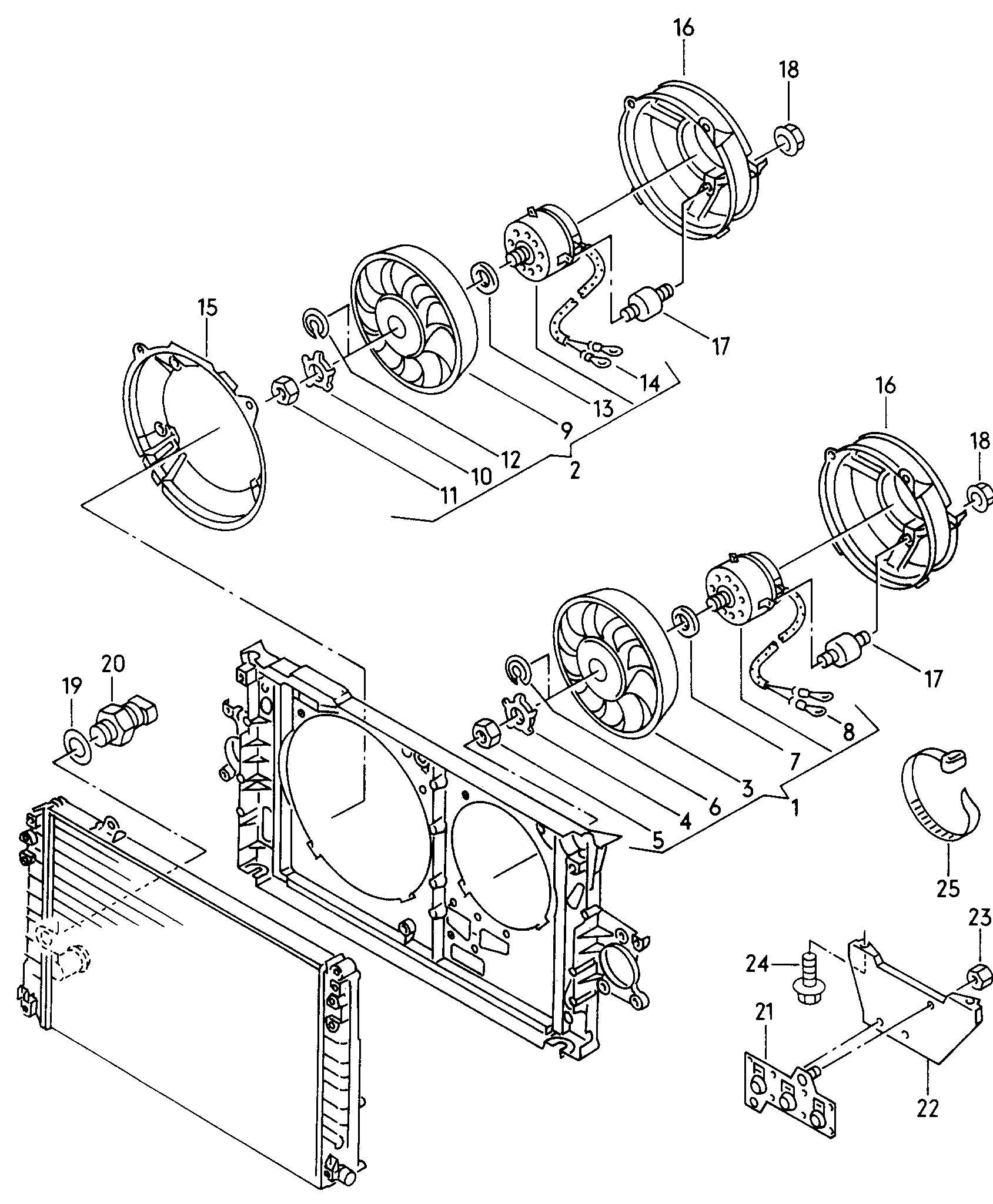 Skoda 191 959 481 C - Comutator temperatura, ventilator radiator parts5.com