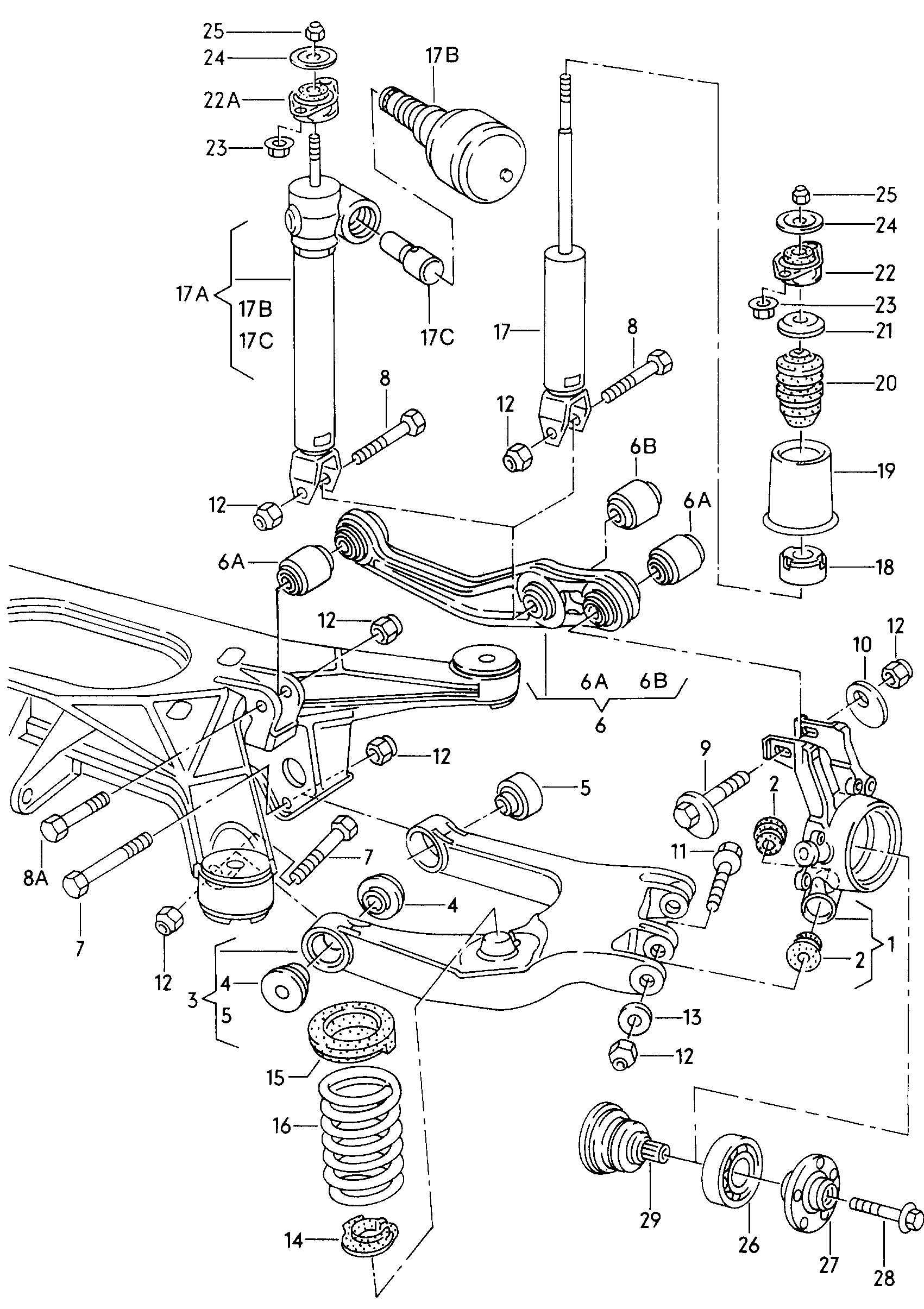 AUDI 4D0407615F - Zestaw łożysk koła parts5.com