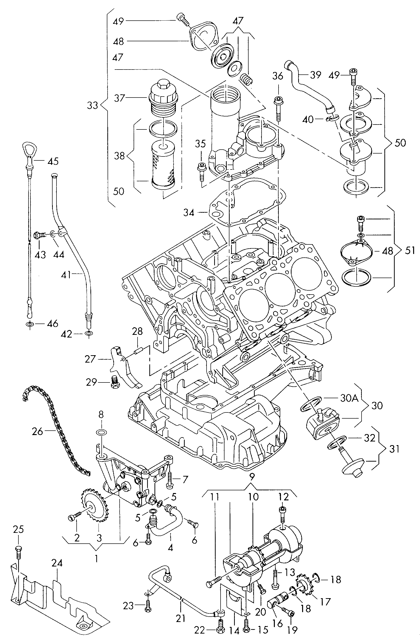 Seat 059115562 - Filtru ulei parts5.com