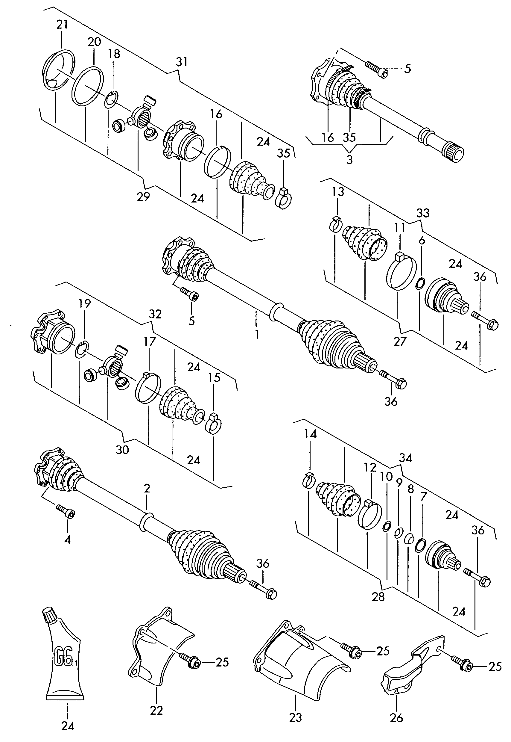 AUDI 4D0 498 099 - Liigendlaager, veovõll parts5.com