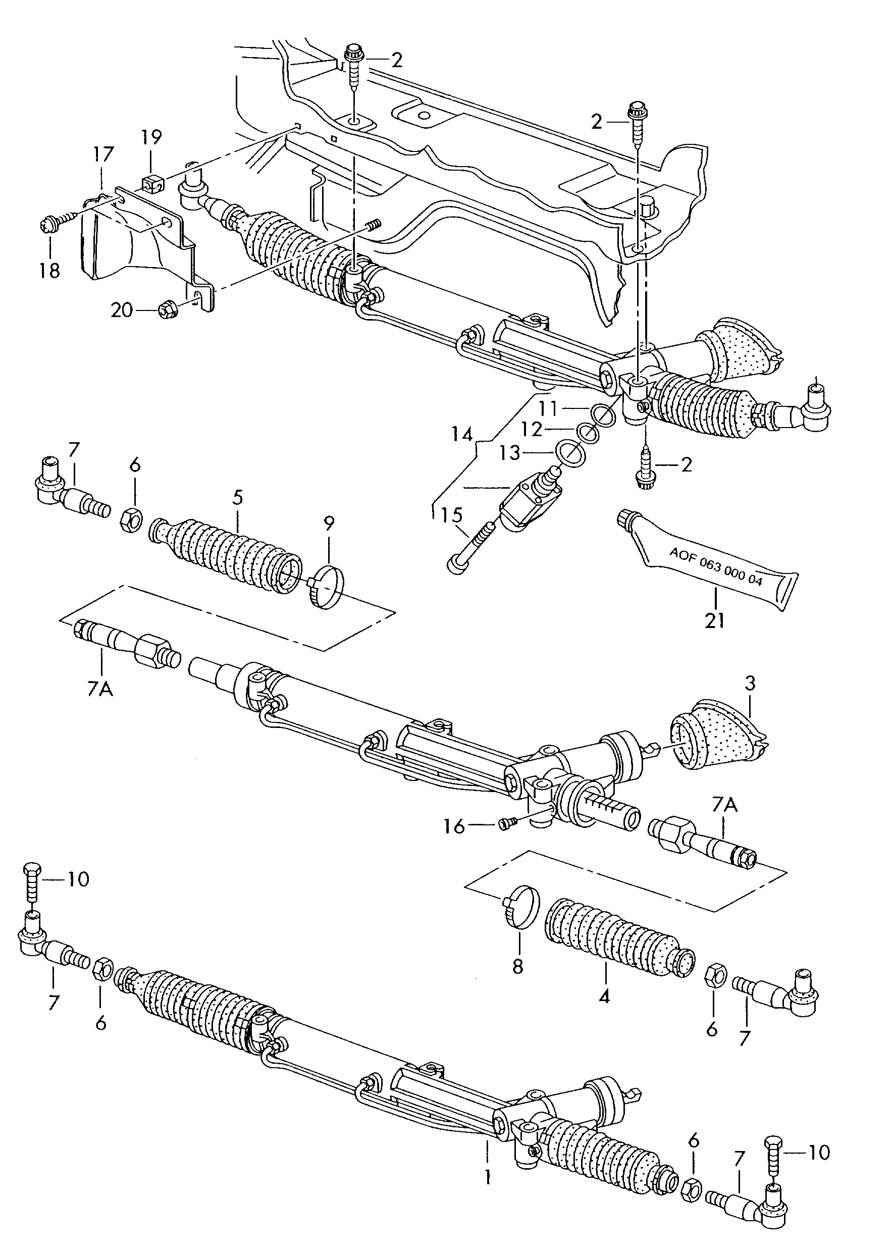 AUDI 8D0 419 831 K - Měch, řízení parts5.com