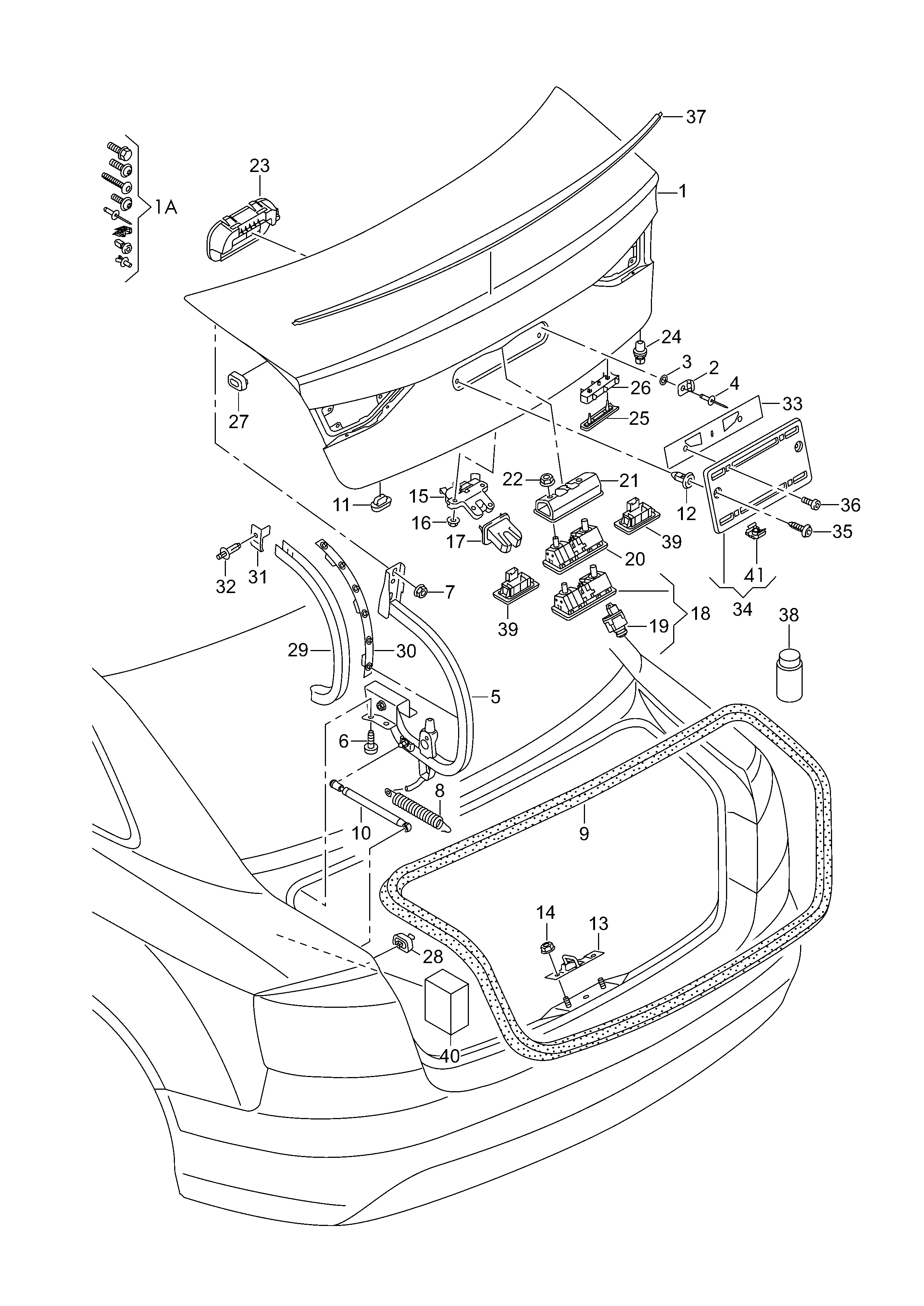 VAG 8V5827919 - Gázrugó, csomag / poggyásztér parts5.com