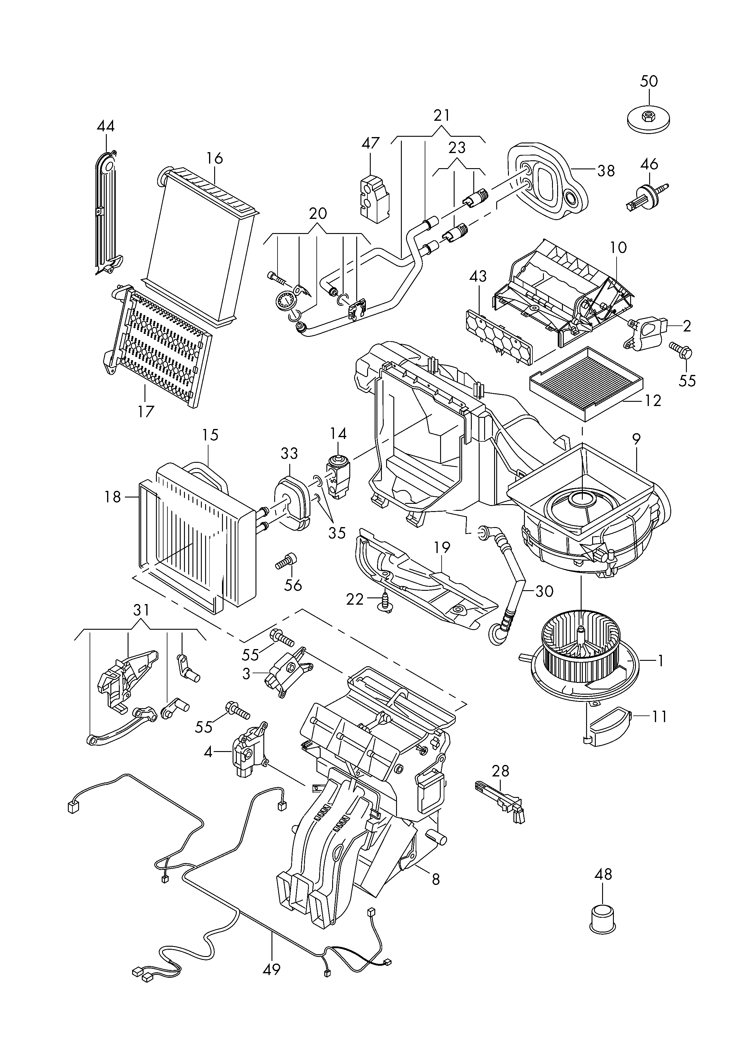 Seat 5Q0819031 - Izmenjivač toplote, grejanje unutrašnjeg prostora parts5.com