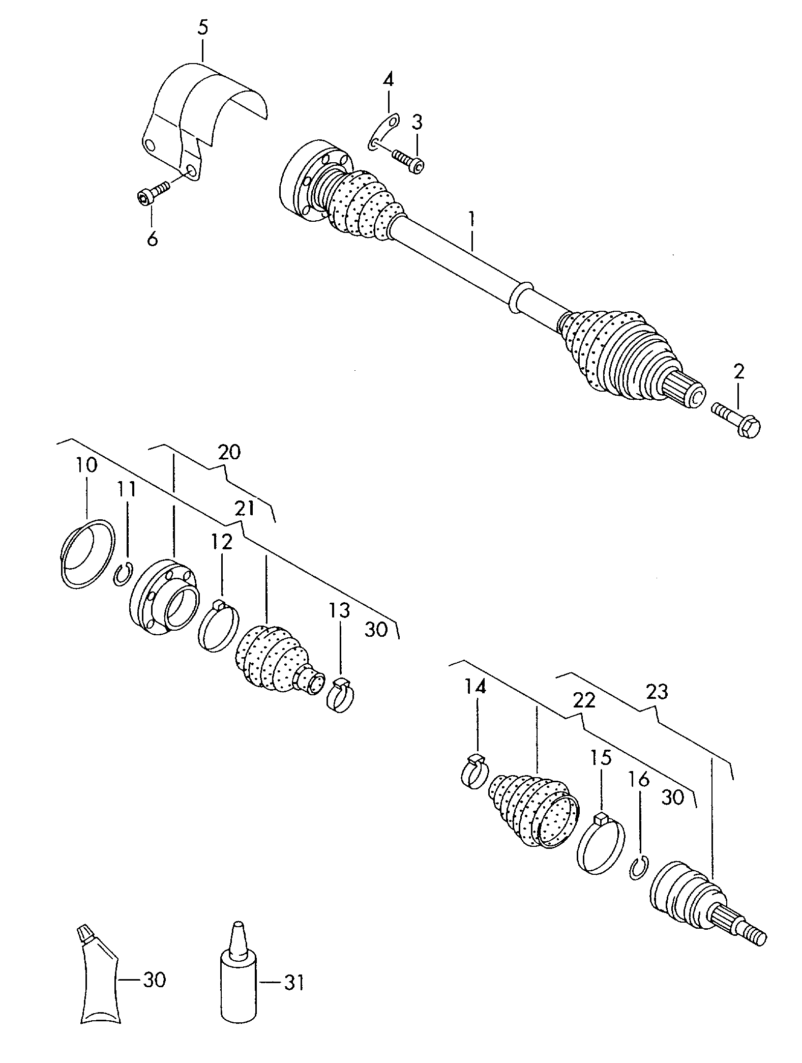 Skoda 5N0498203 - Osłona, wał napędowy parts5.com