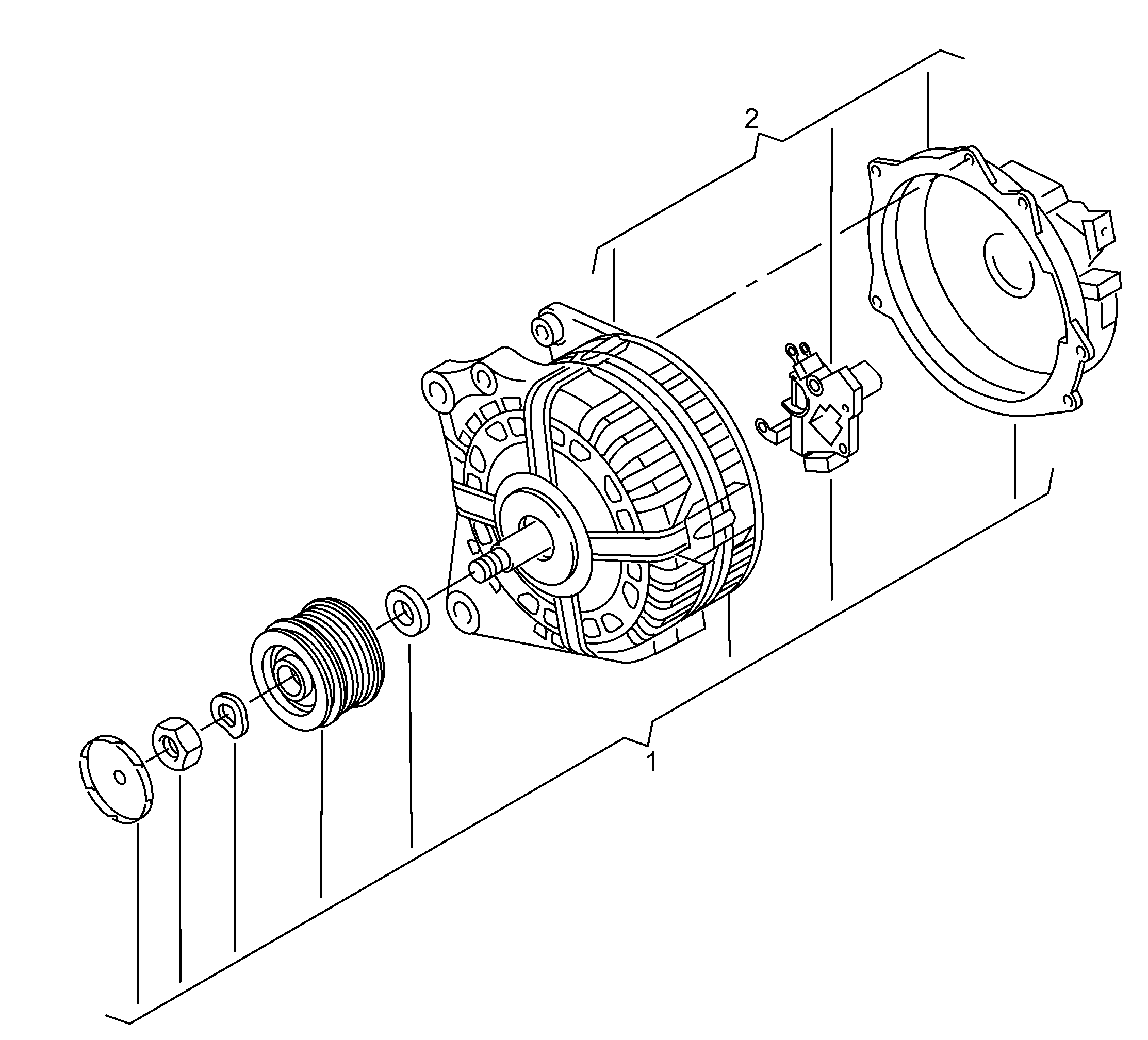 VAG 06J 903 023 GX - Alternátor parts5.com