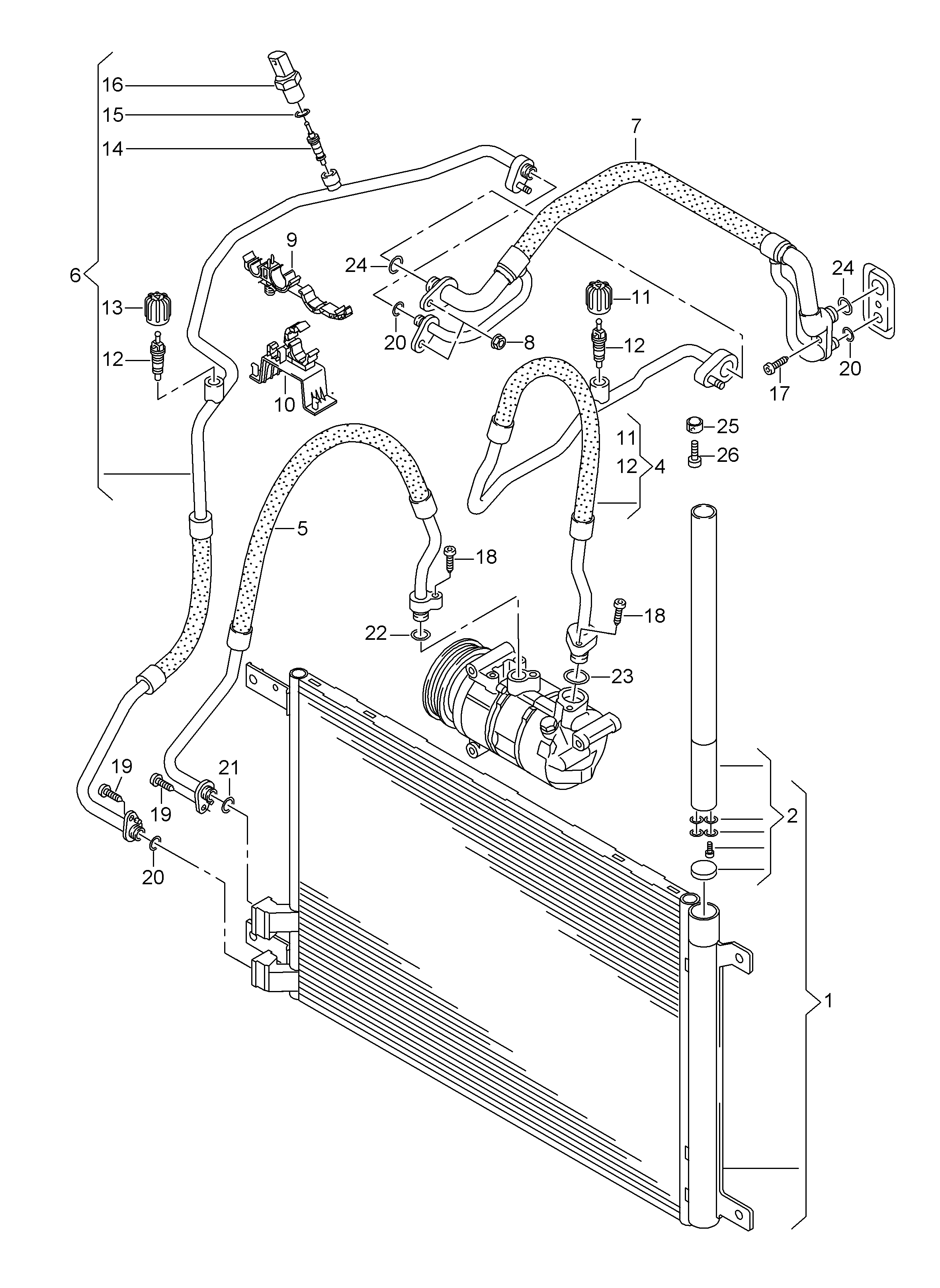 VW 5Q0816411AJ - Condensator, climatizare parts5.com