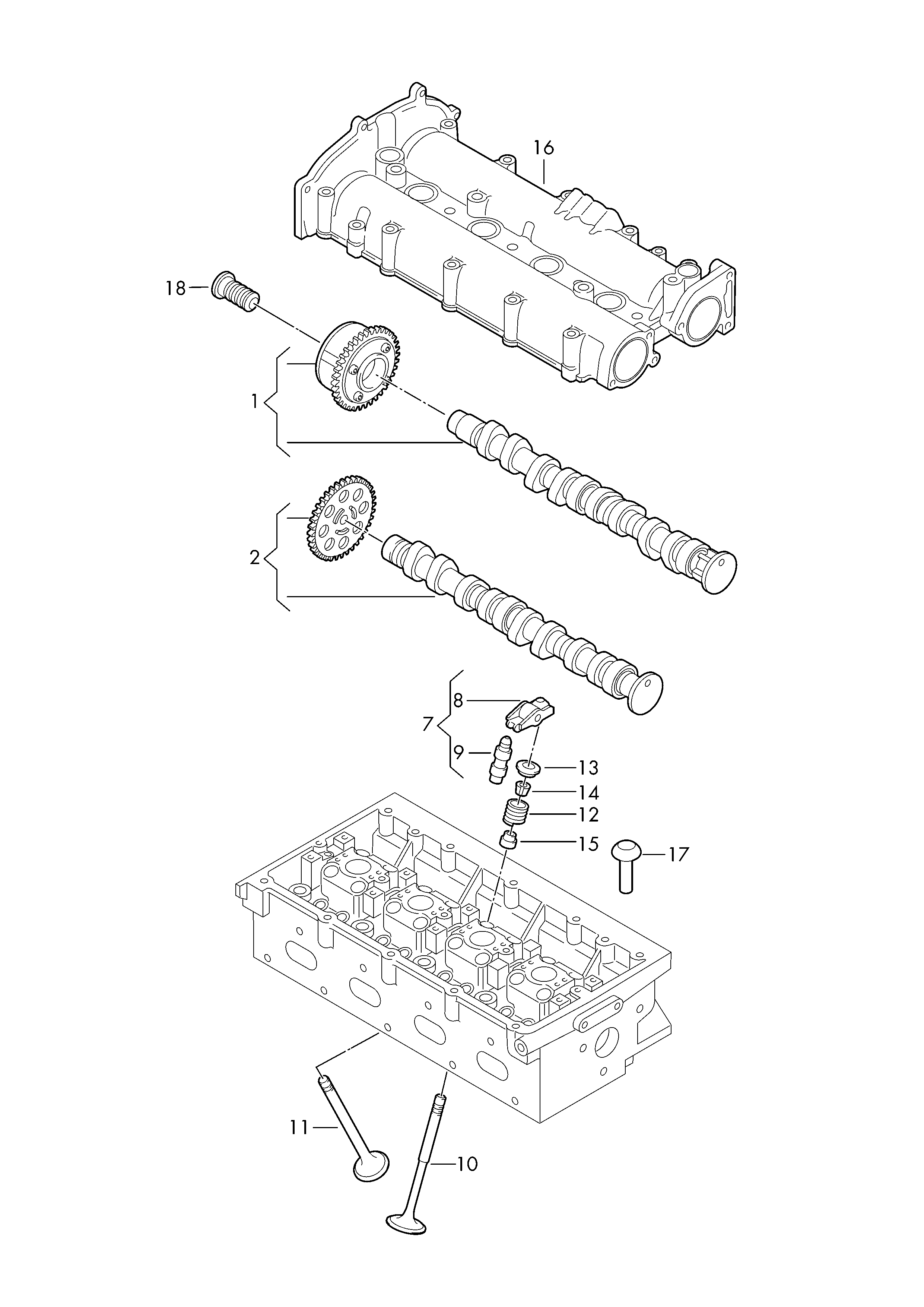 VAG 06E109417N - Finger Follower, engine timing parts5.com