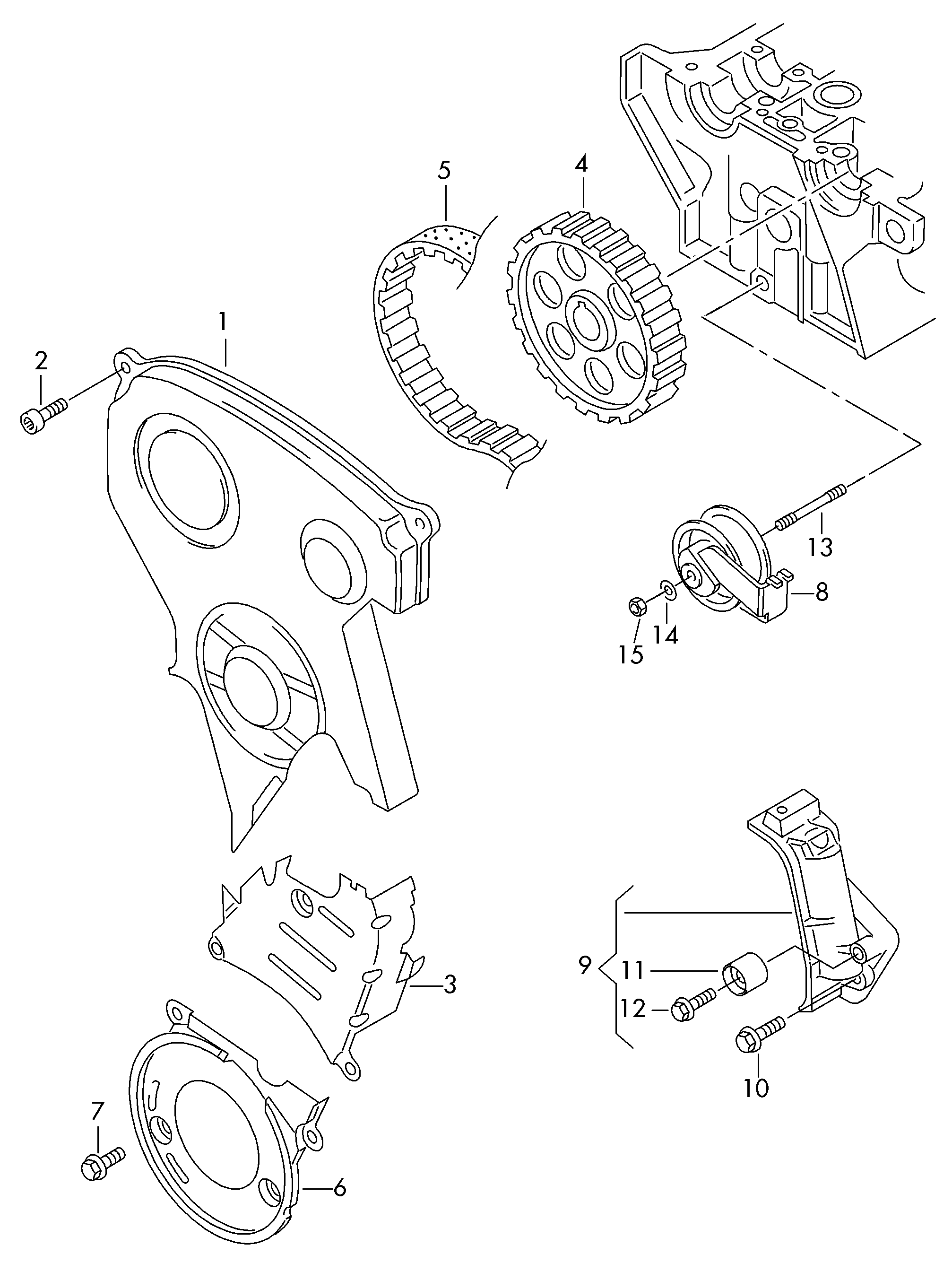 CUPRA 06B109119F - Pompe à eau + kit de courroie de distribution parts5.com