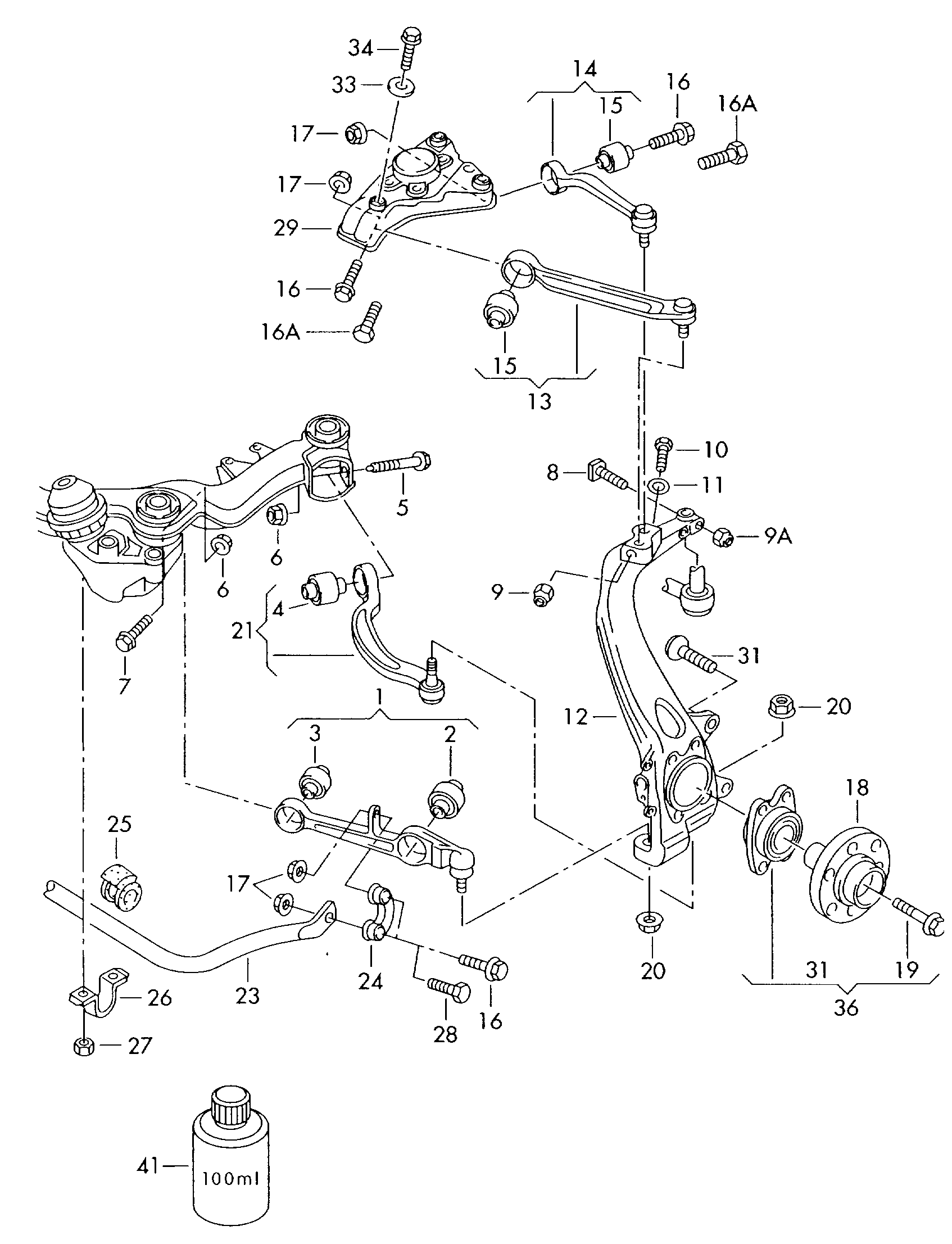 Seat 8E0 407 509 P - Bras de liaison, suspension de roue parts5.com