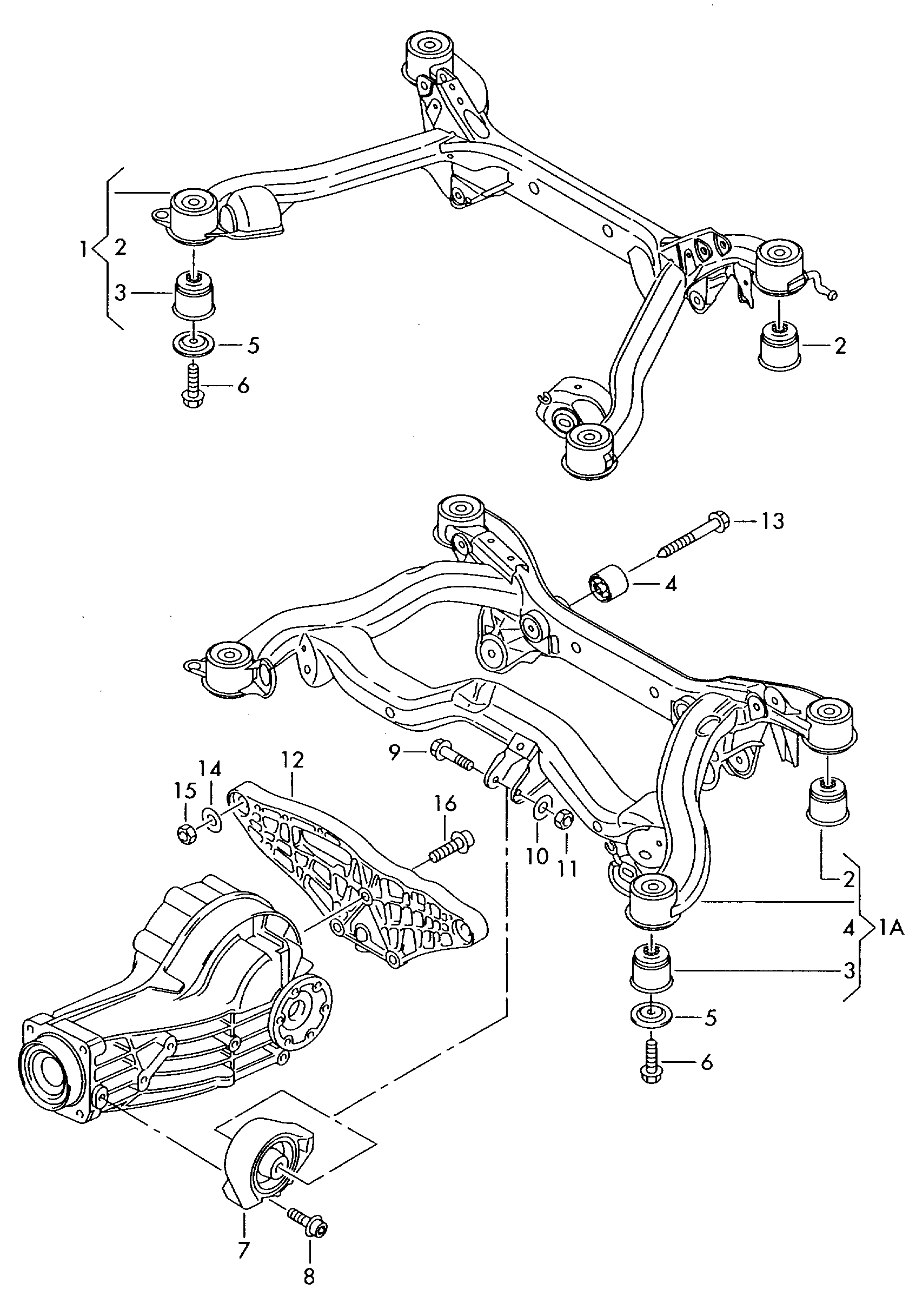 Seat 8E0 505 145 AP - Mounting, axle beam parts5.com