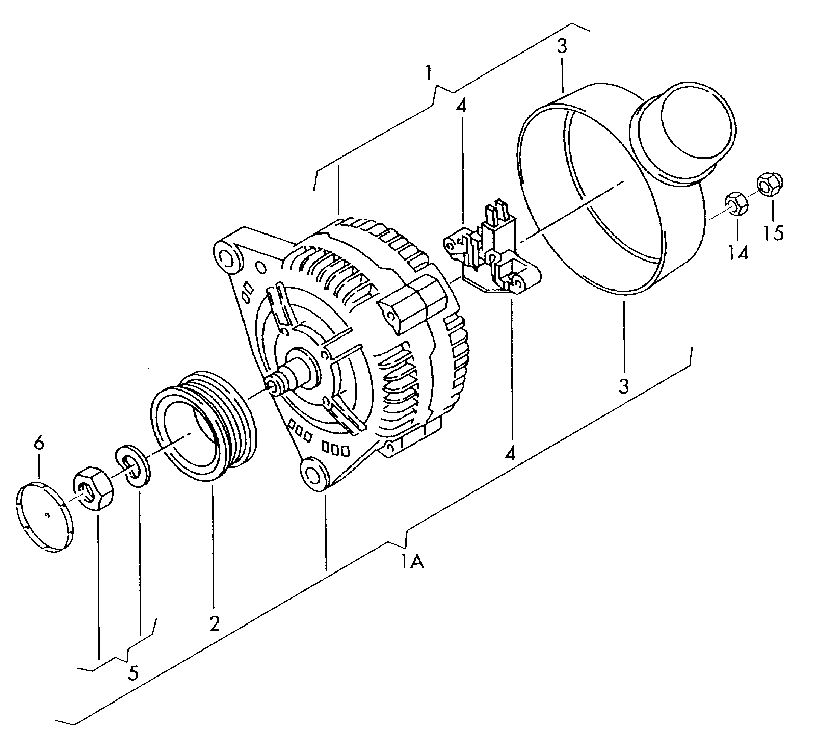 Skoda 06B 903 016 AB - Alternator parts5.com