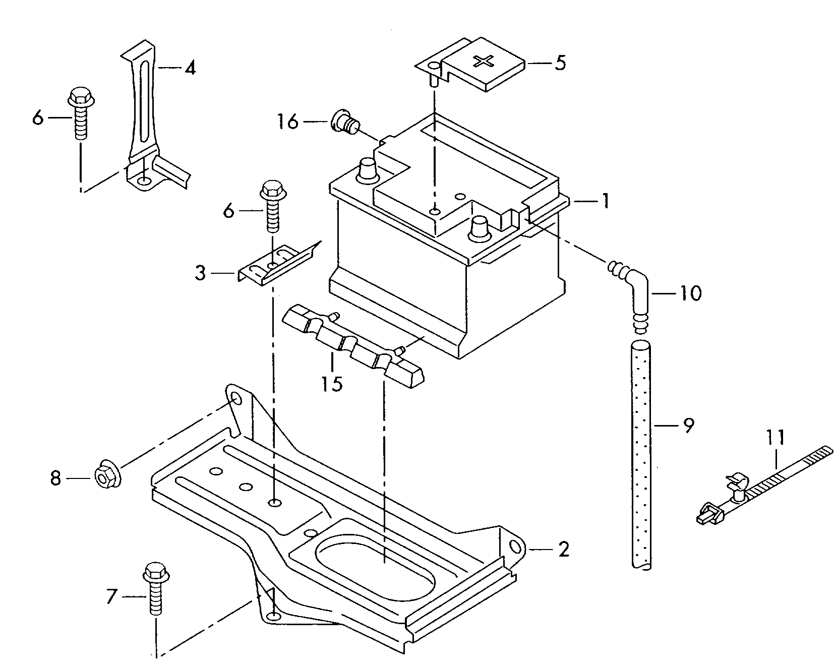 Seat 000 915 105 AF - Startovací baterie parts5.com