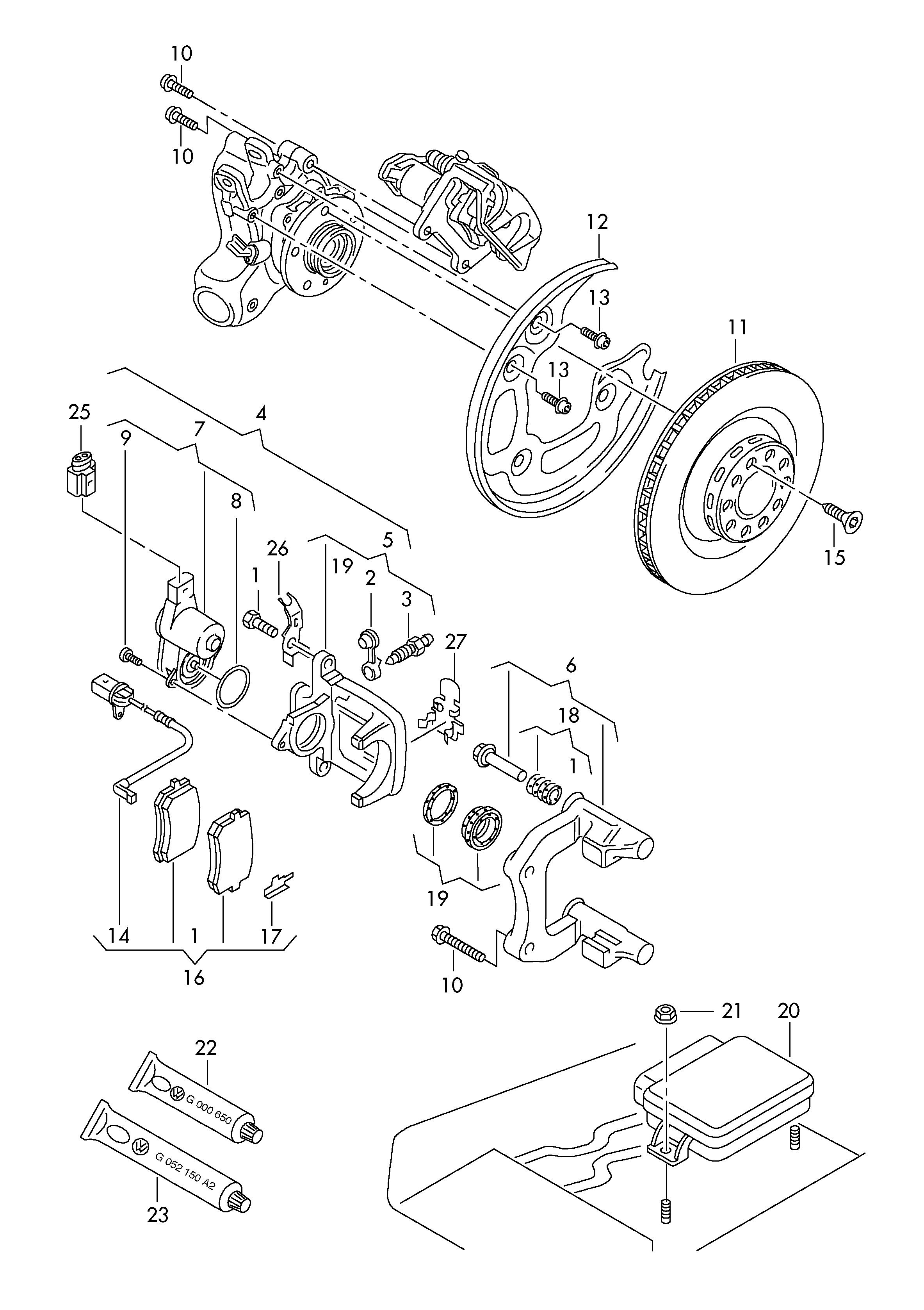 AUDI 4H0 698 451  D - Set placute frana,frana disc parts5.com