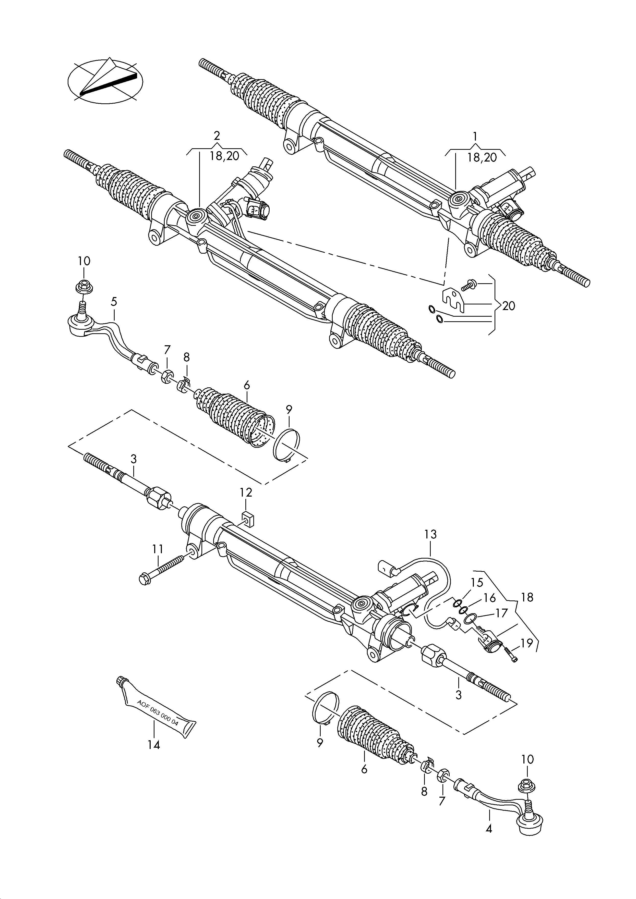 VAG 4H1422065F - Кормилна кутия parts5.com