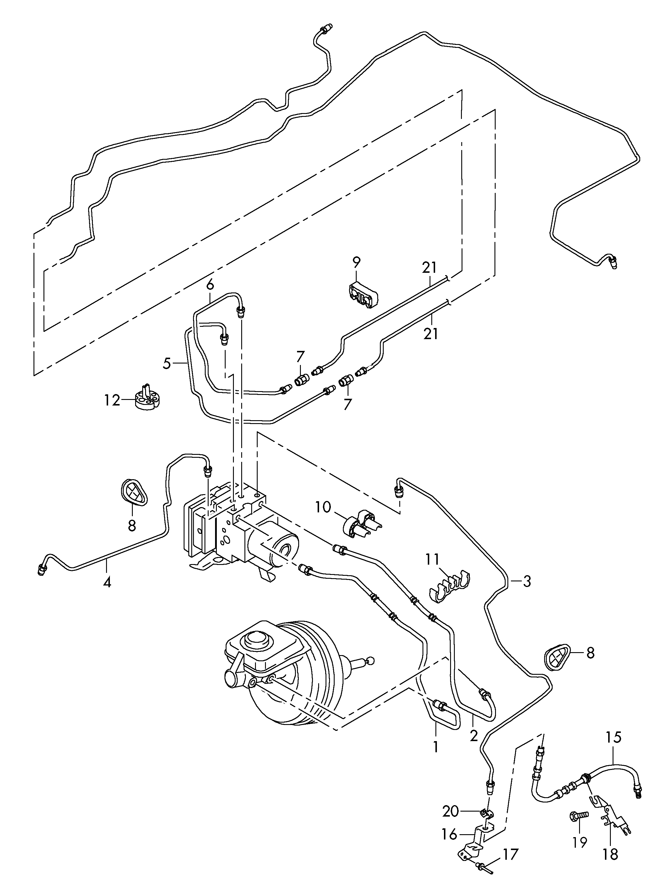 AUDI 4H0611707C - Furtun frana parts5.com