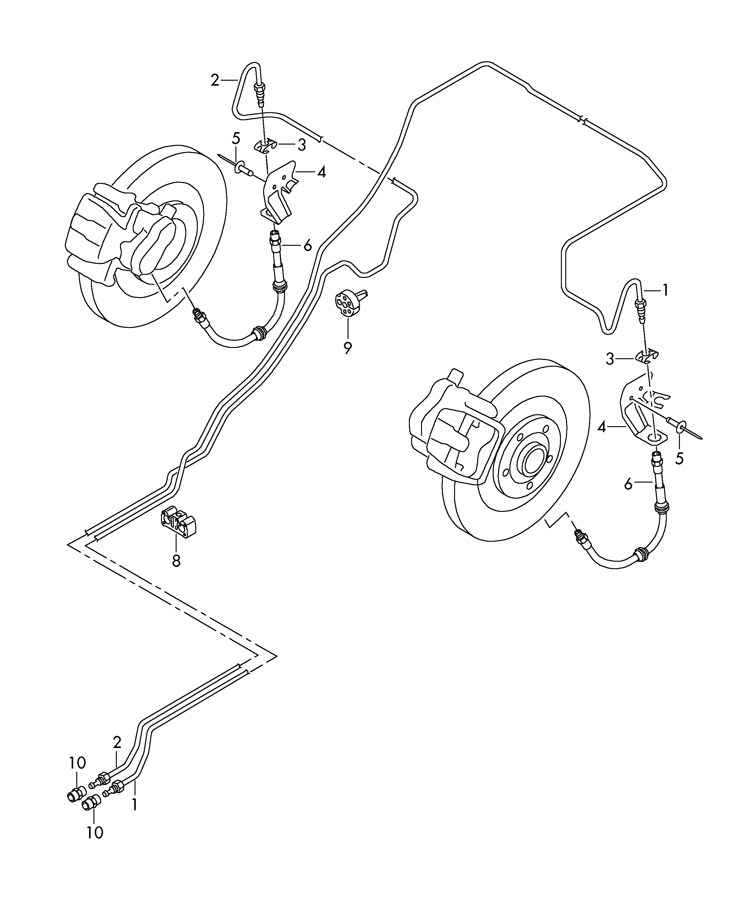 Skoda 4H0 611 775 A - Pidurivoolik parts5.com