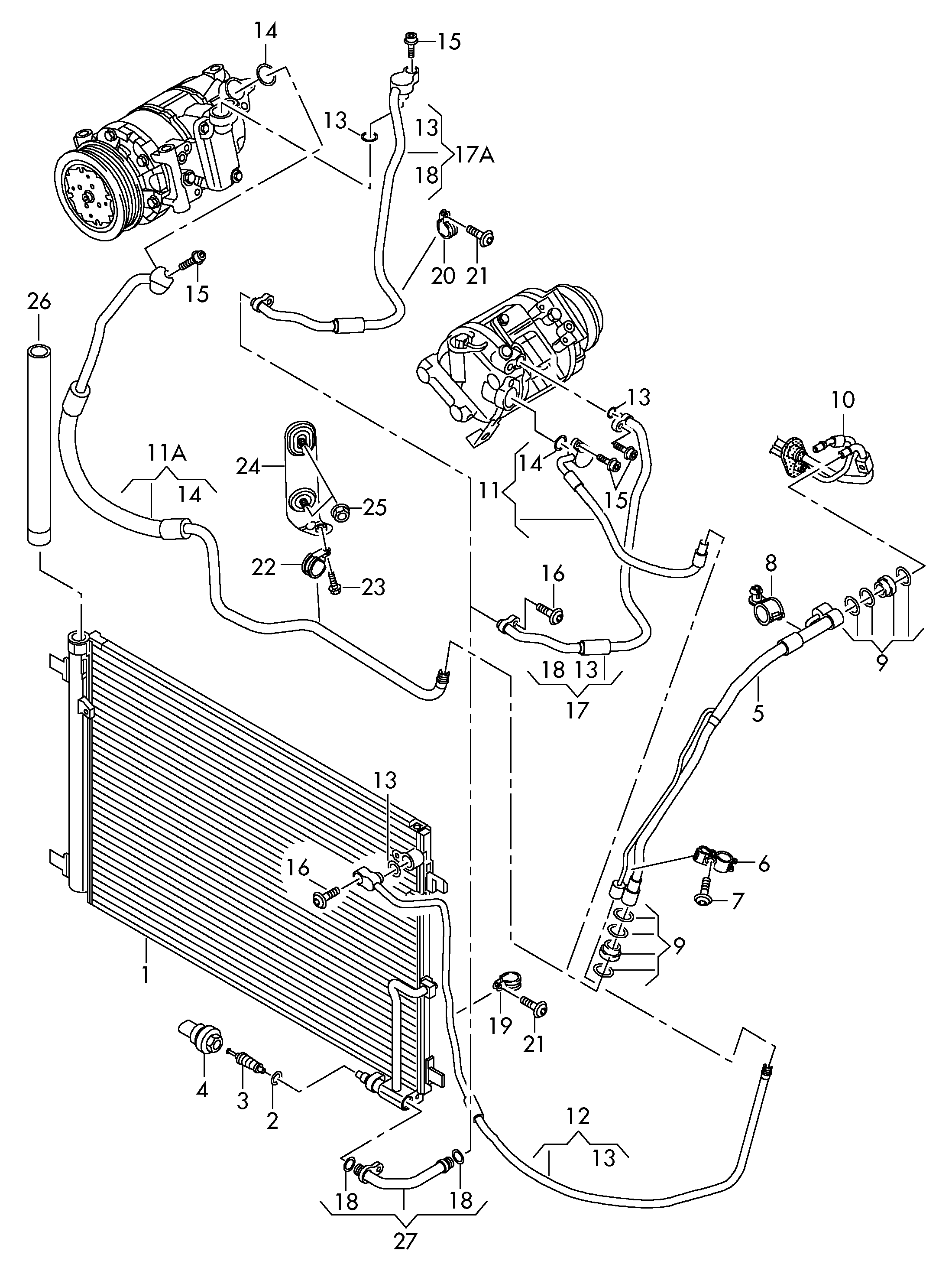 Seat 4H0959126 - Przełącznik ciśnieniowy, klimatyzacja parts5.com