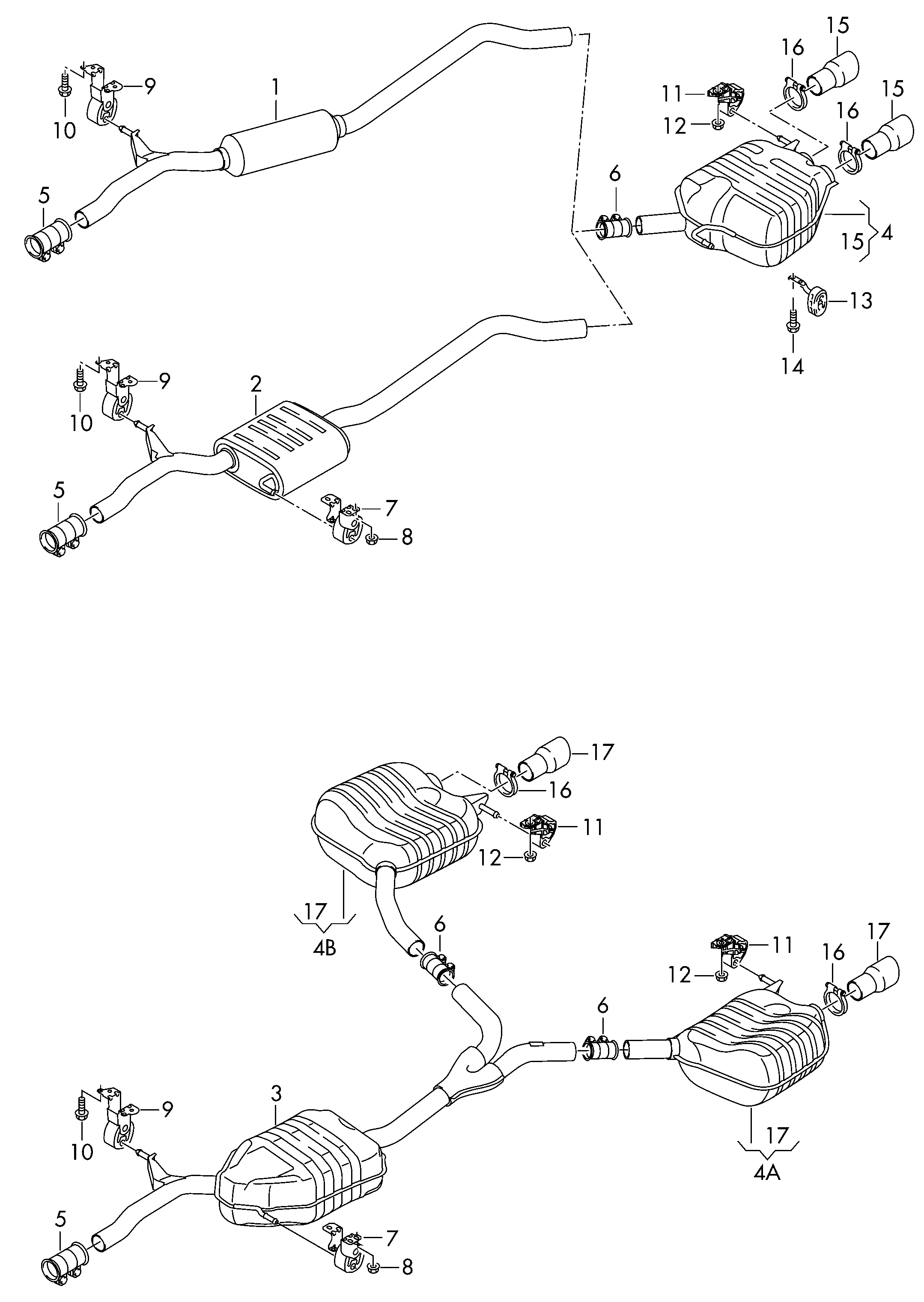 AUDI 8K0 253 144 M - Drzalo, glusnik parts5.com