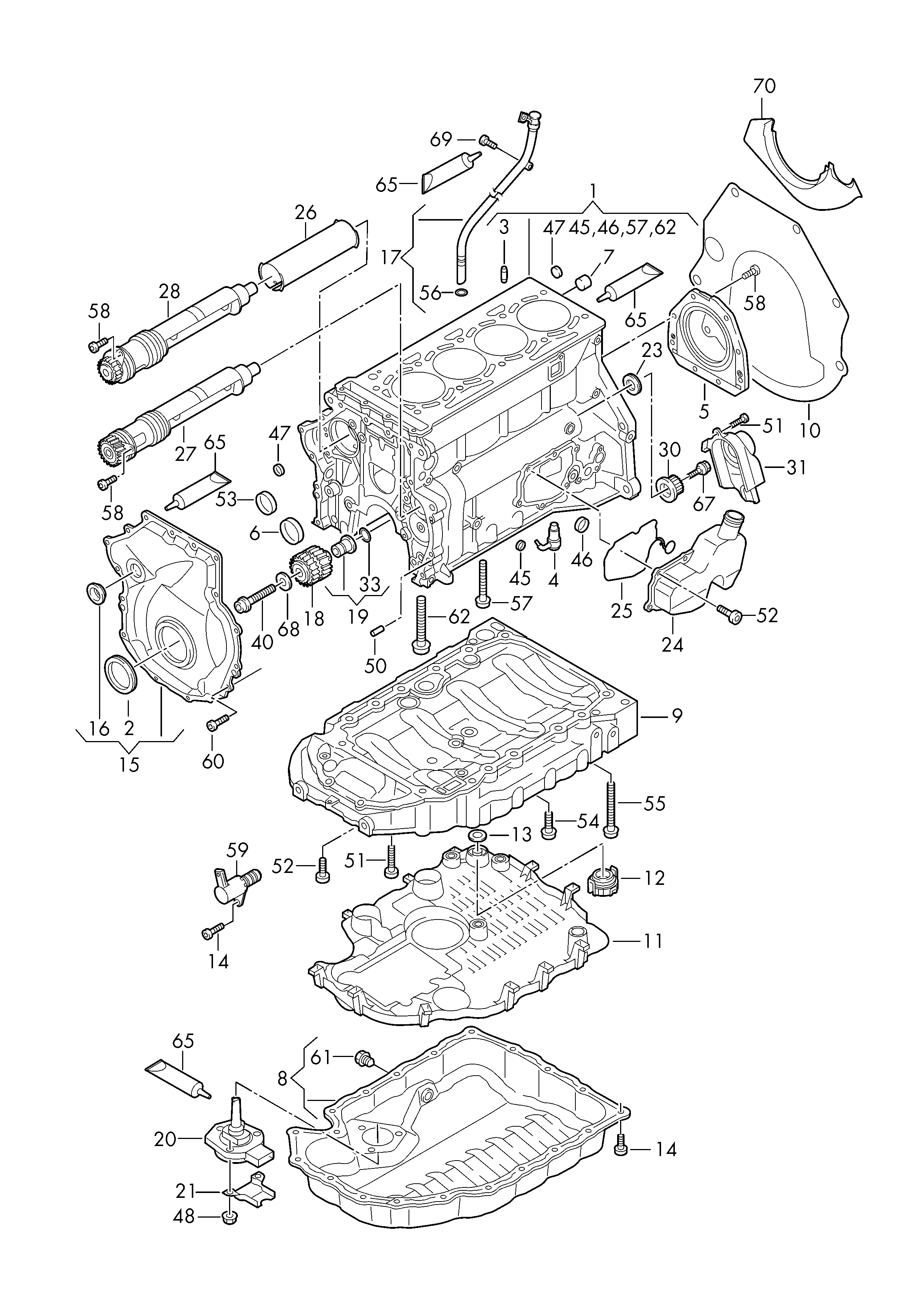 Skoda 06H 103 171 F - Уплотняющее кольцо, коленчатый вал parts5.com