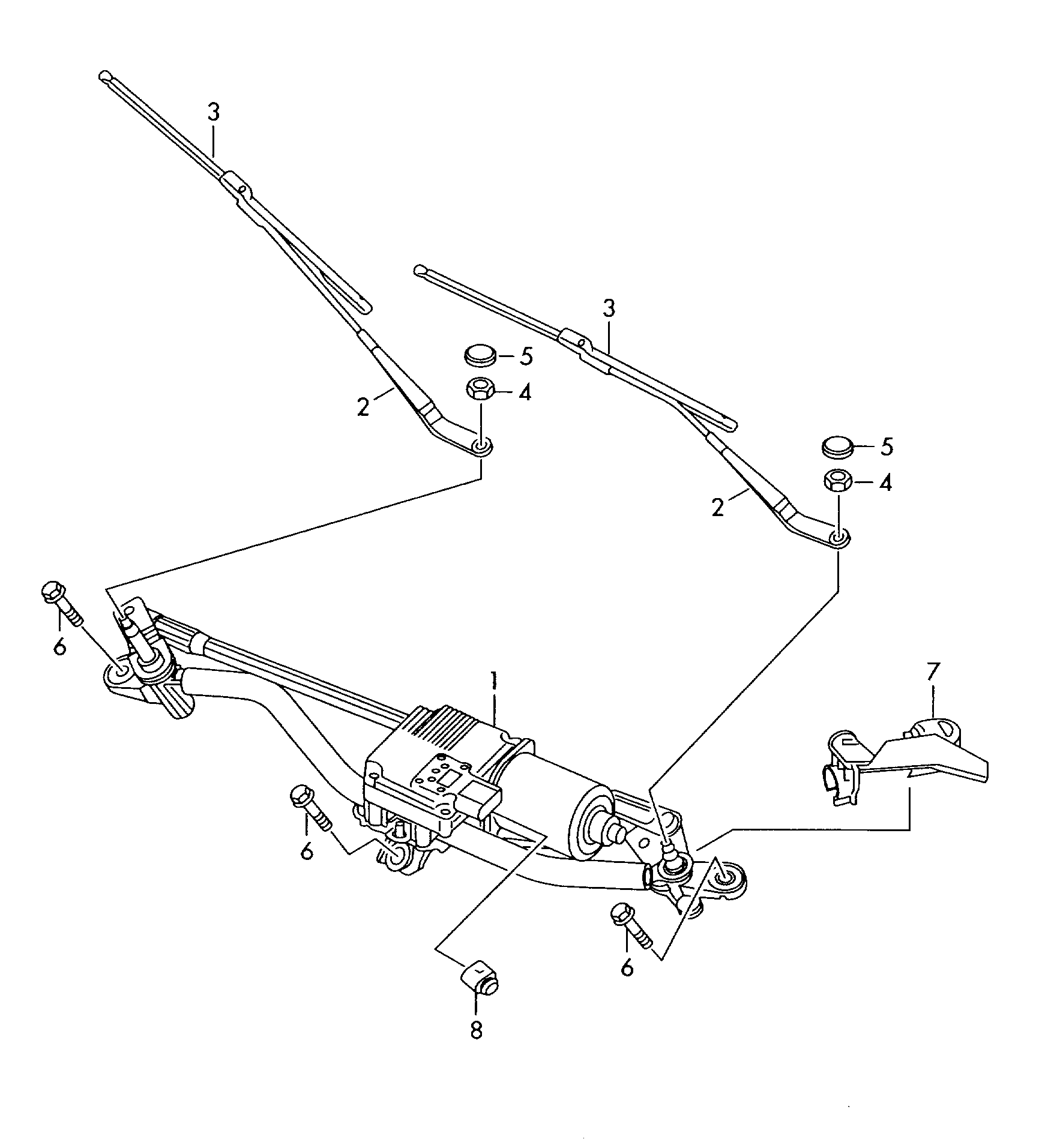 VAG 8K1955425A - Pyyhkijänsulka parts5.com