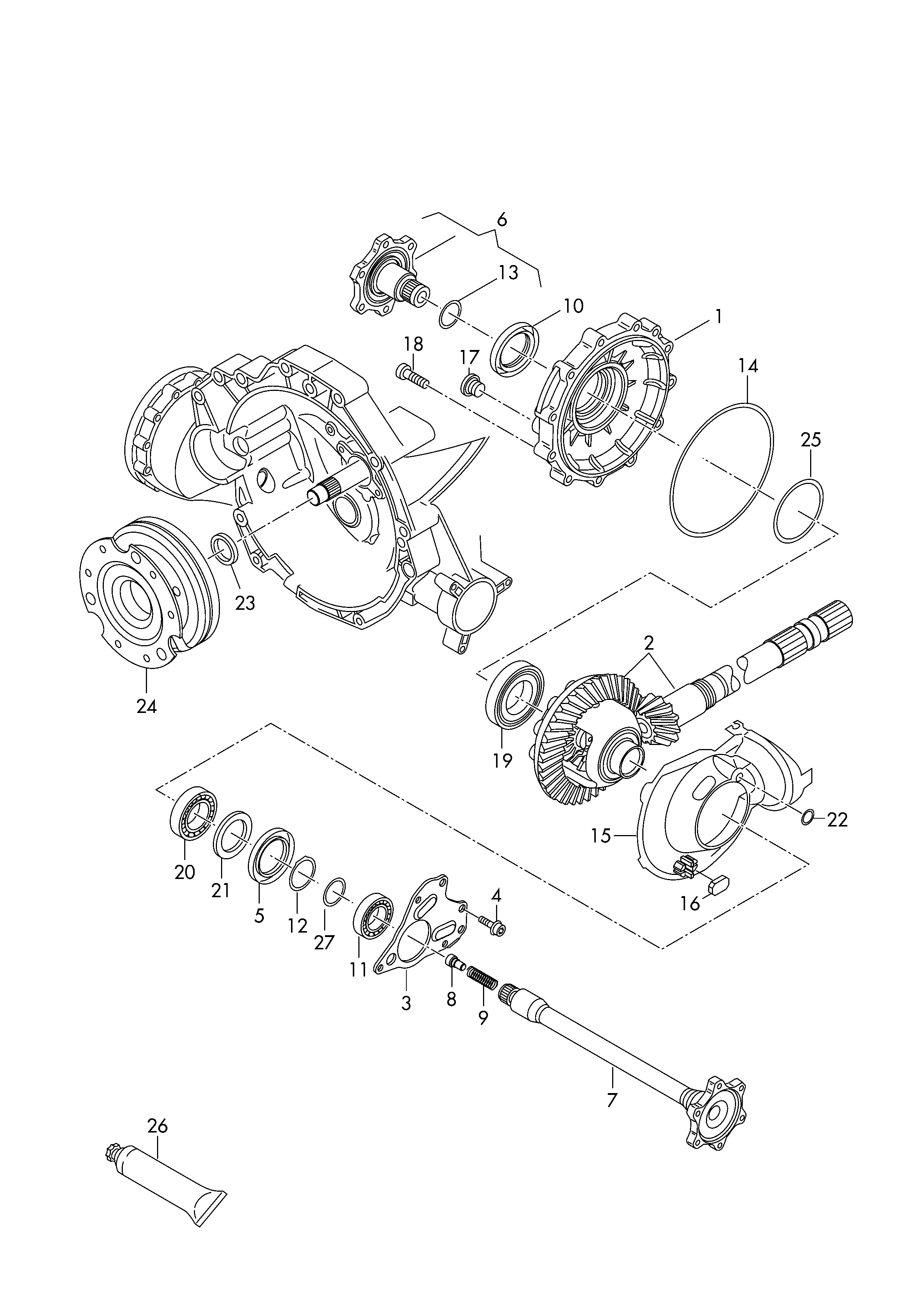 AUDI 0B4409399C - Shaft Seal, differential parts5.com