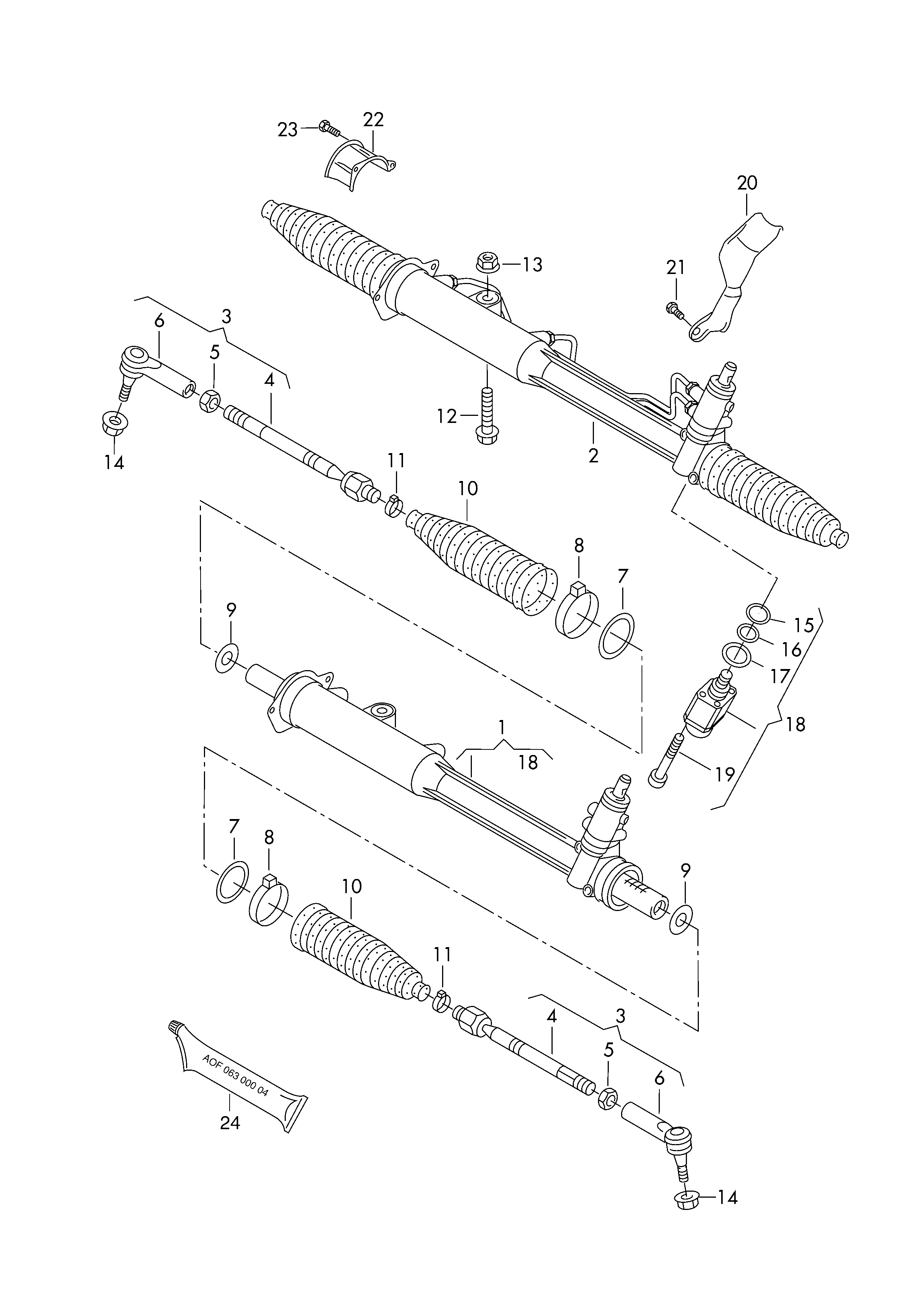 AUDI 7L0 422 803 D - Bara directie parts5.com